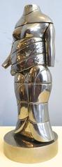 Surrealistic 1960s Miguel Berrocal Nickel Puzzle Sculpture, "La Mini Cariatide"