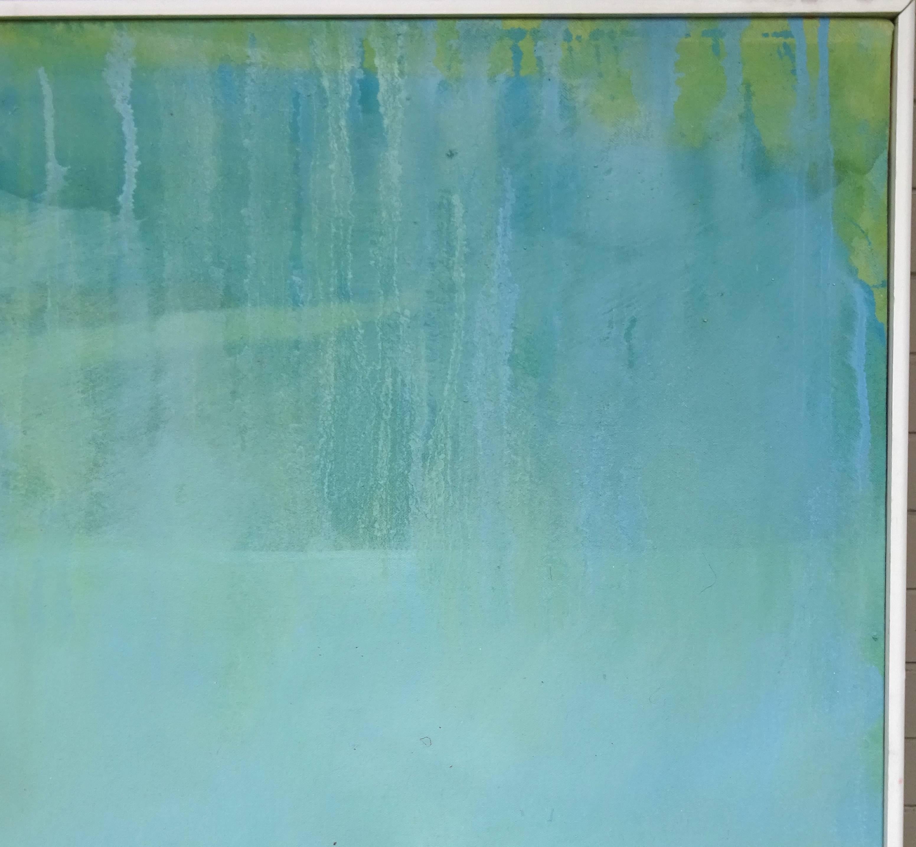 Large Ethereal David Bell Abstract Painting, 