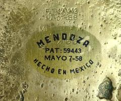 1950s Pepe Mendoza Mexican Modern Bronze and Enamel Bowl