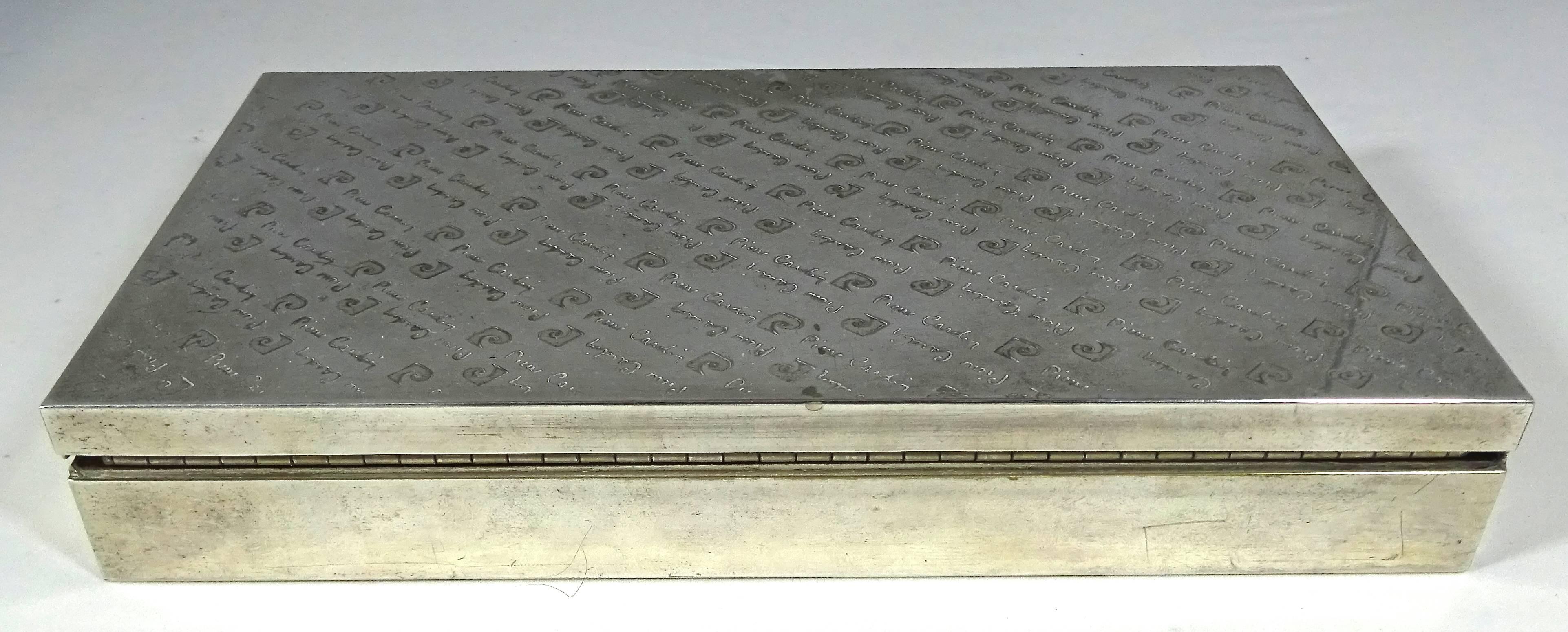 Rare 1970s French Pierre Cardin Silverplated Box 4