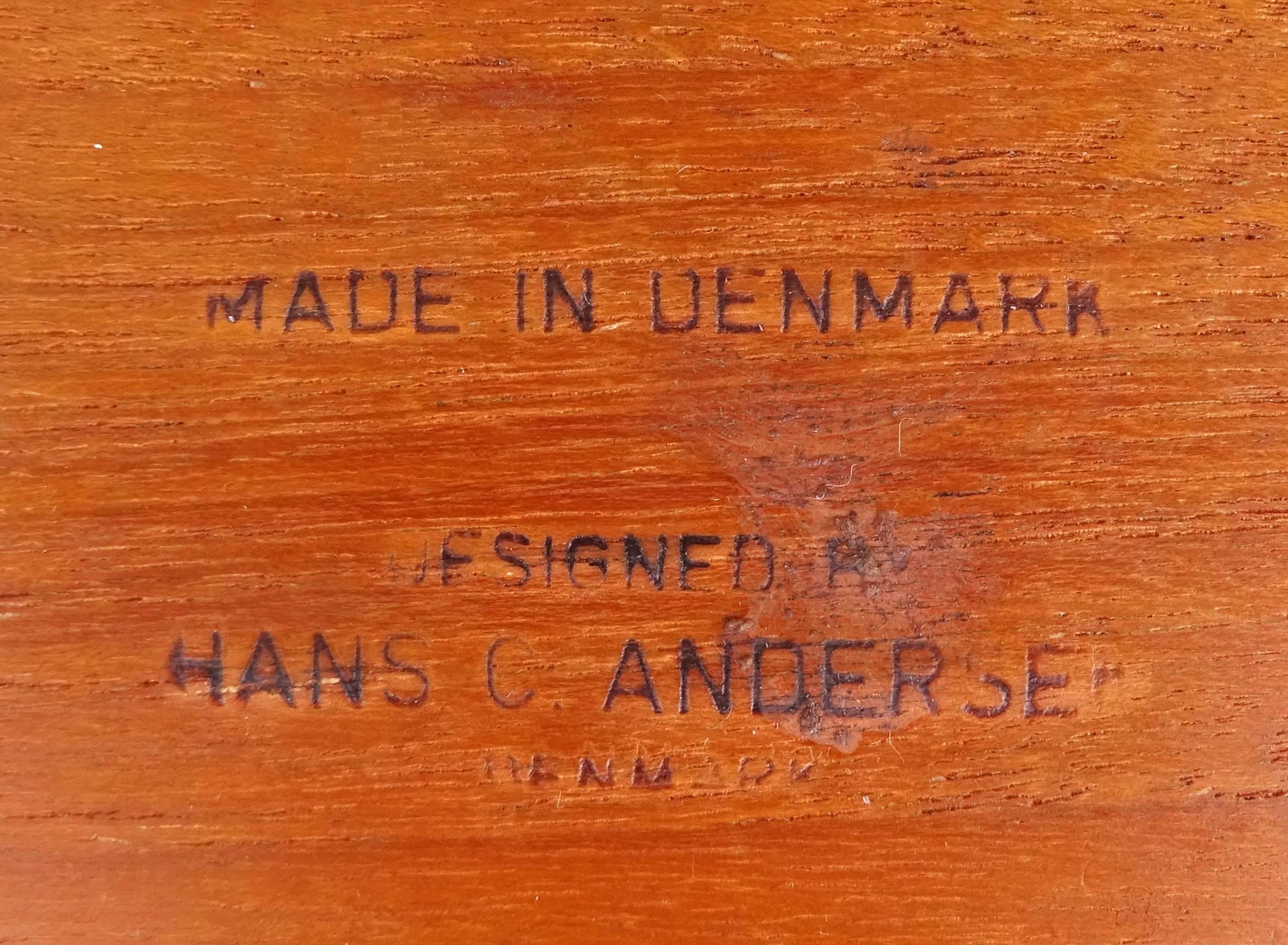 Pair of 1950s Danish Modern Hans Andersen Teak Side Tables 2