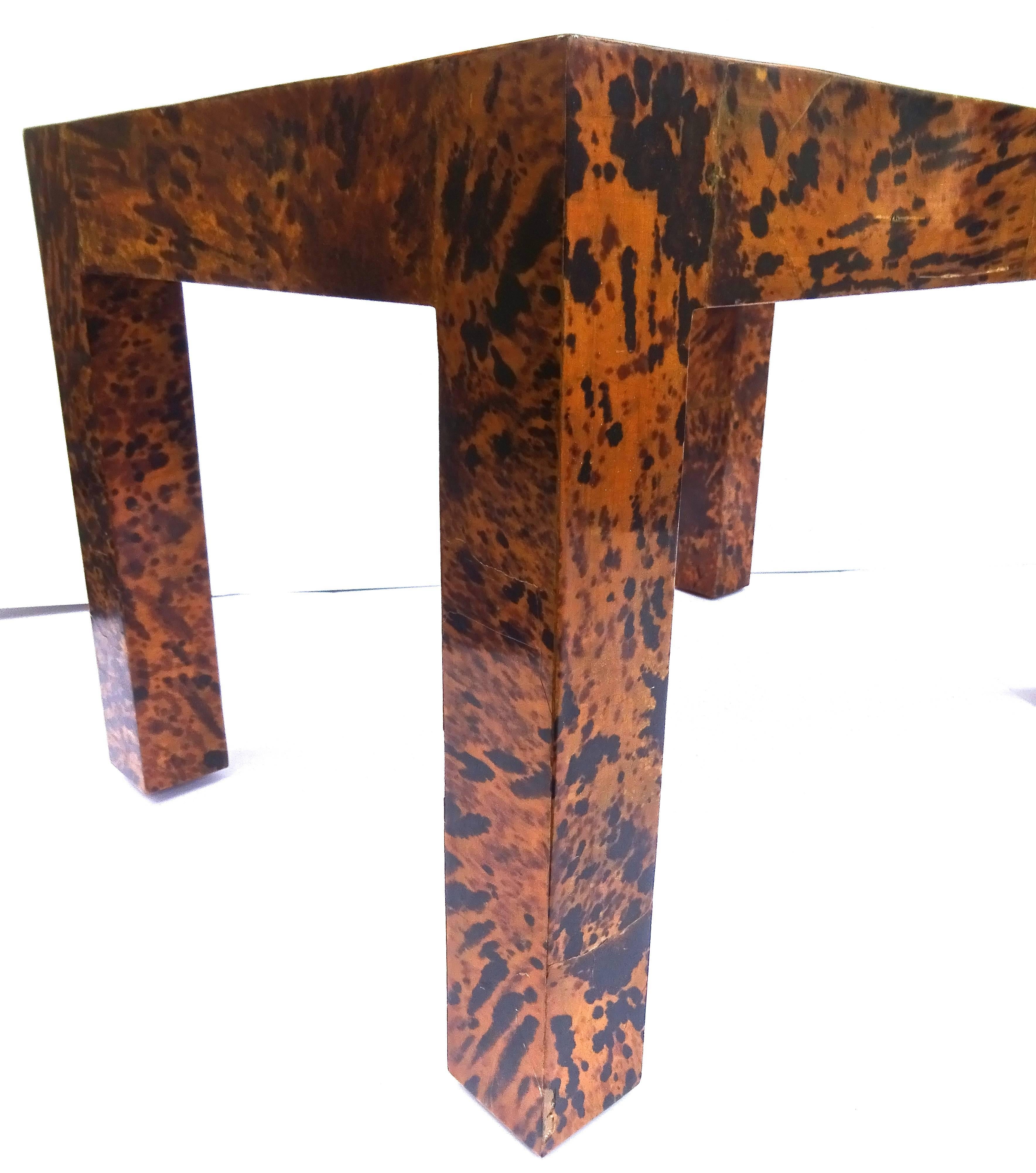 Fabulous 1970s Tortoise Shell Cocktail Table after Karl Springer In Excellent Condition In Washington, DC