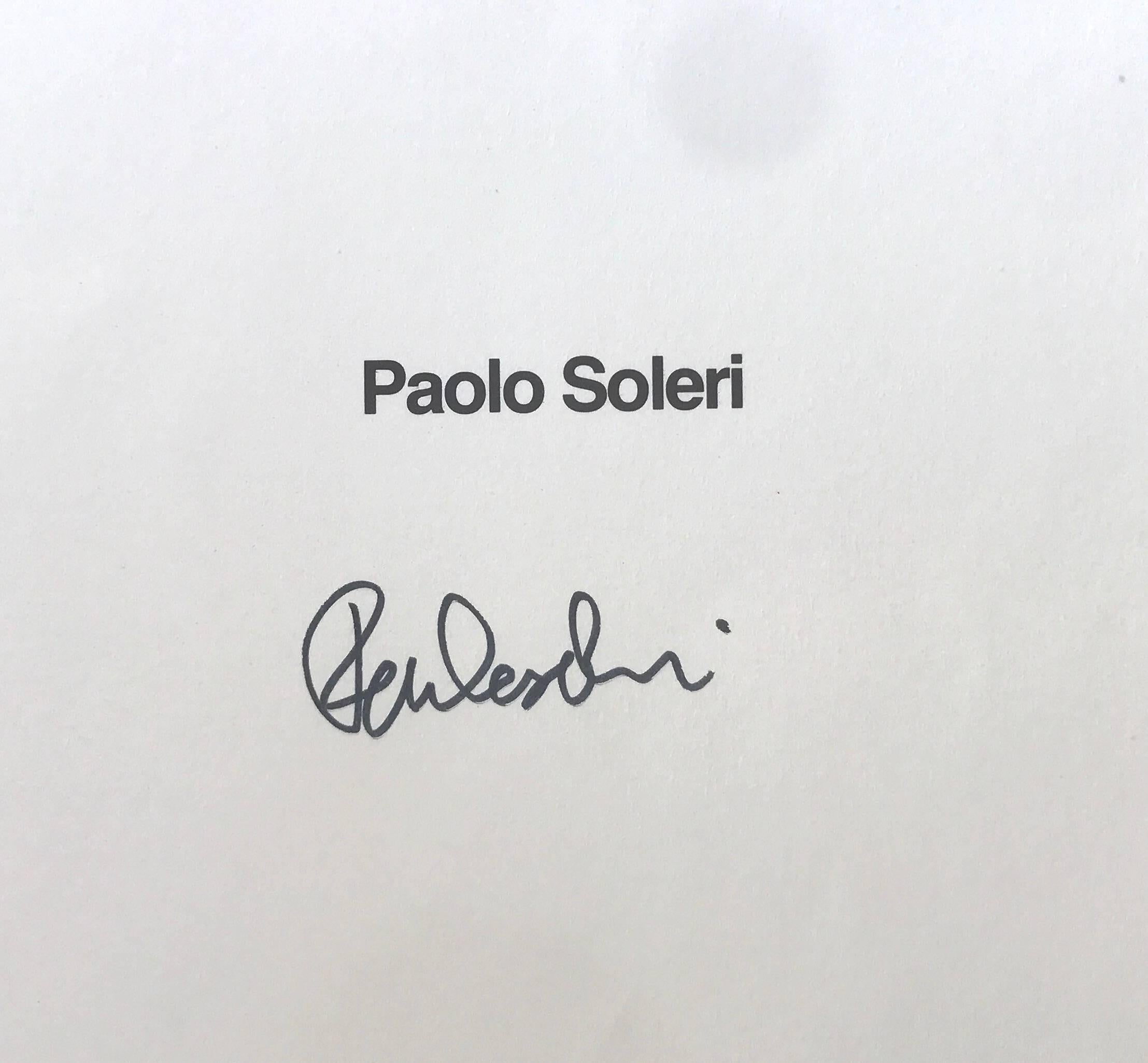 Rare signed first edition, Paolo Soleri "Arcology" book.