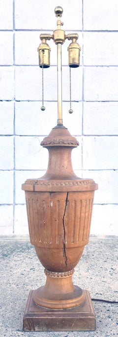 Fabulous Large 18th Century Italian Carved Architectural Urn Lamp
