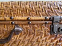 Vintage Chinese Rattan Luggage
