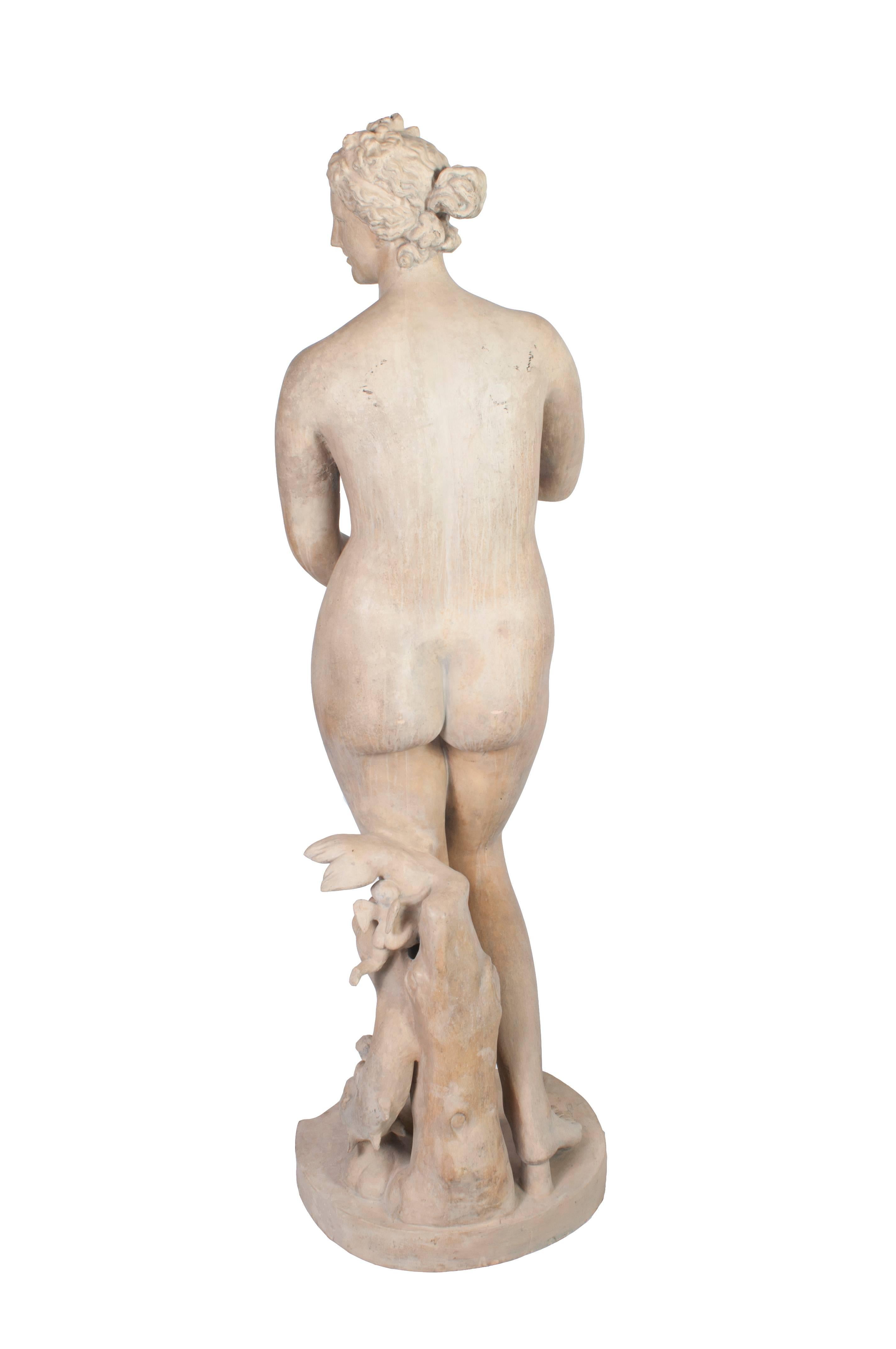 Terracotta White Terra Cotta Statue of Venus