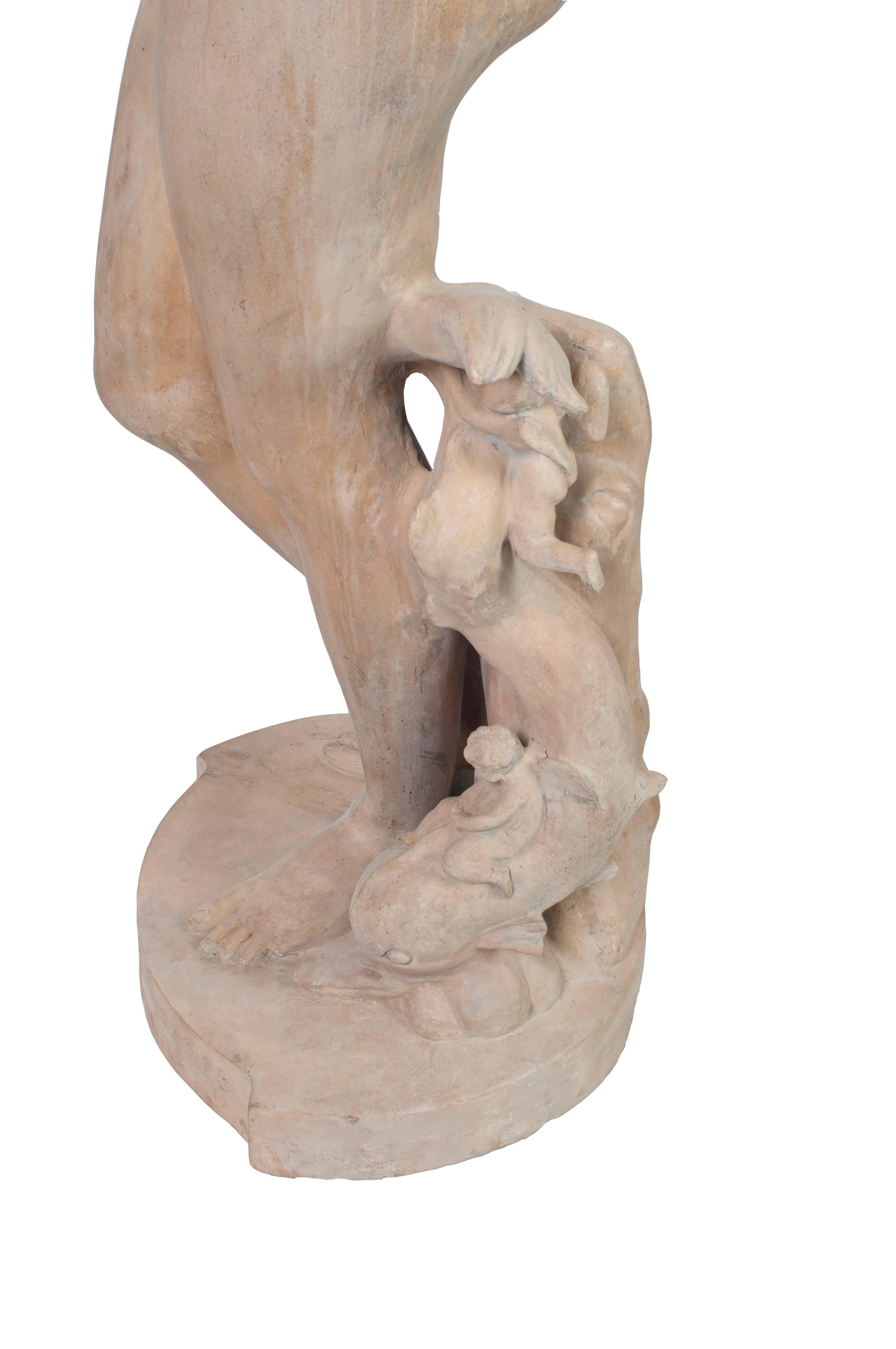 White Terra Cotta Statue of Venus 1