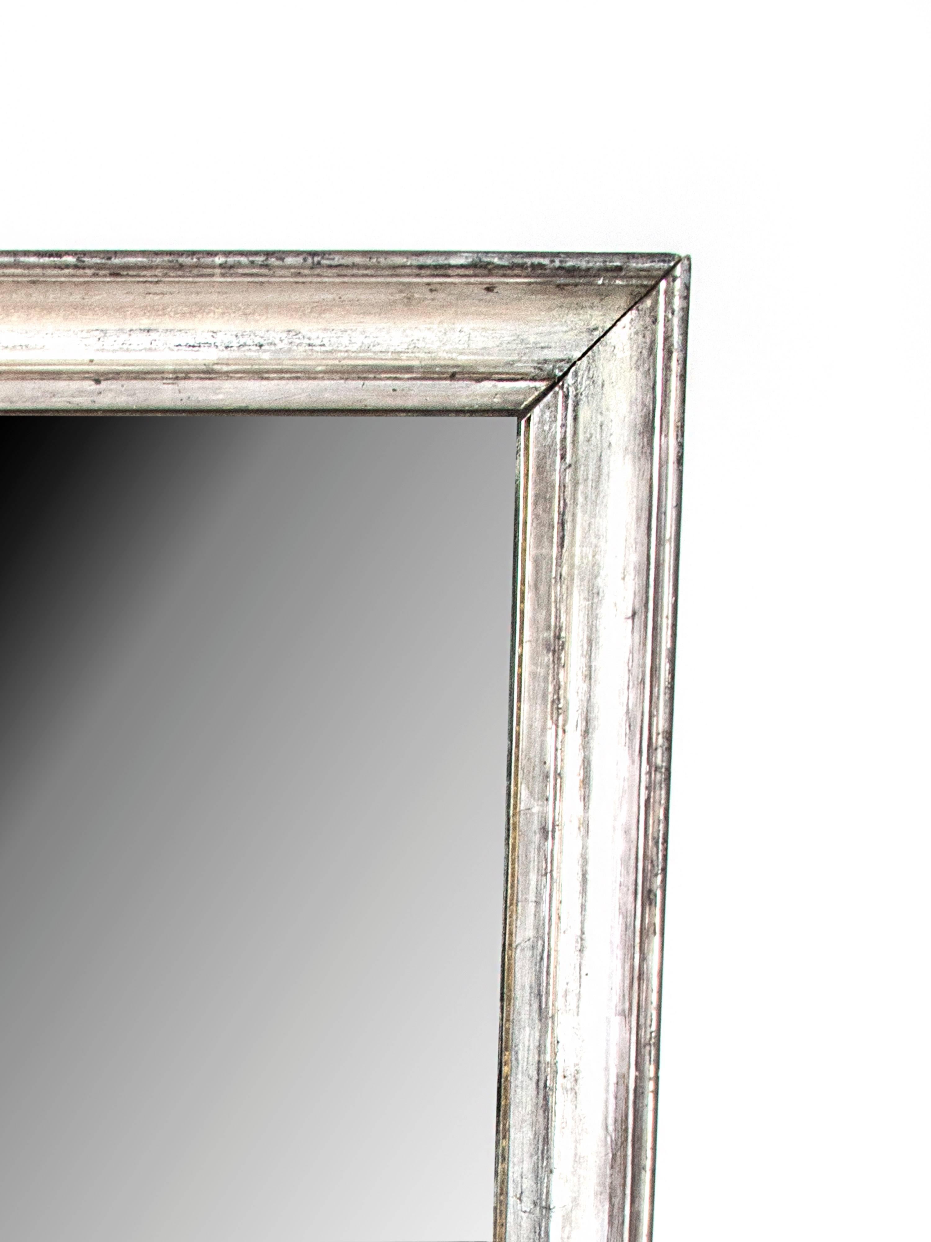French Rectangular Silver Gilt Mirror-Sold in Shop Christian Z