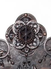 19th Century Black Painted Gothic Revival Mirror