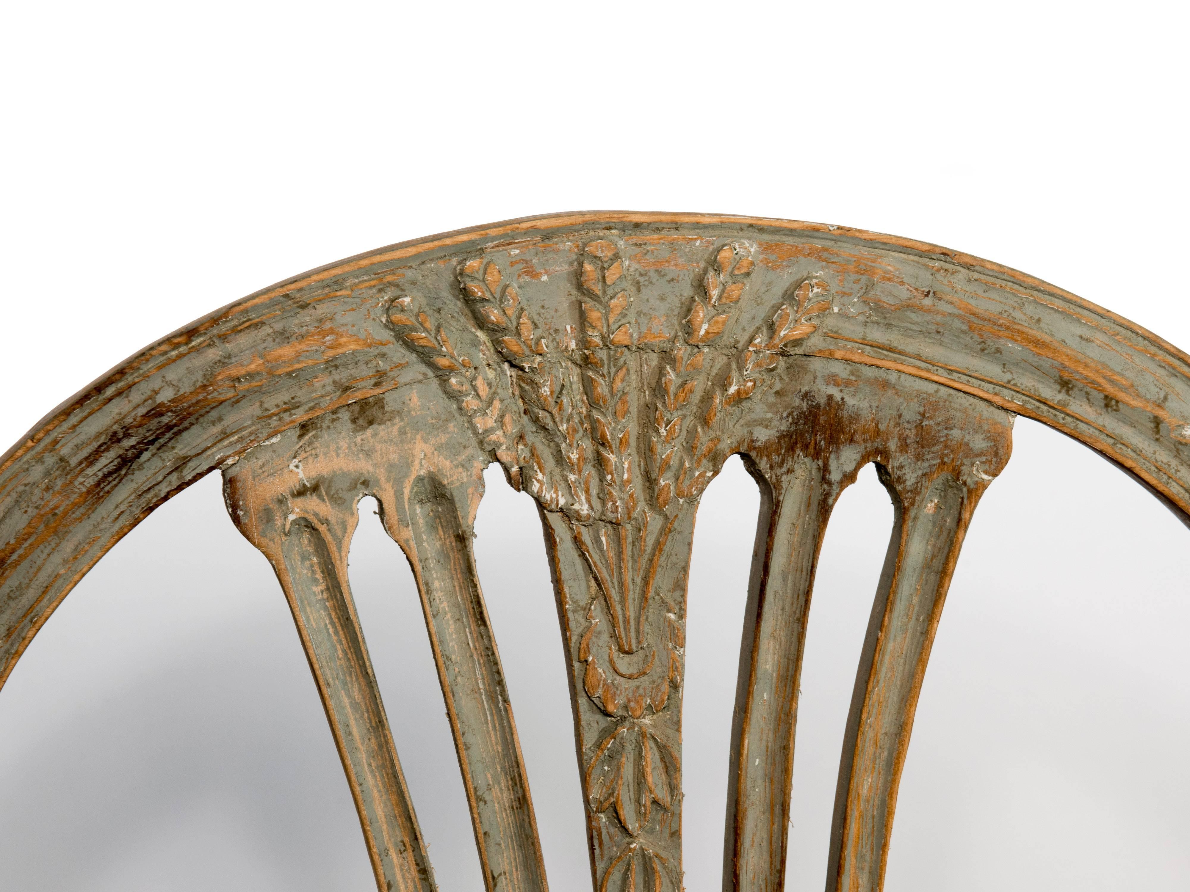 Matched Set of Four Gustavian Dining Chairs In Good Condition In Washington, DC