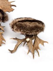 Set von kleinen Schlangenleder-Sitzmöbeln