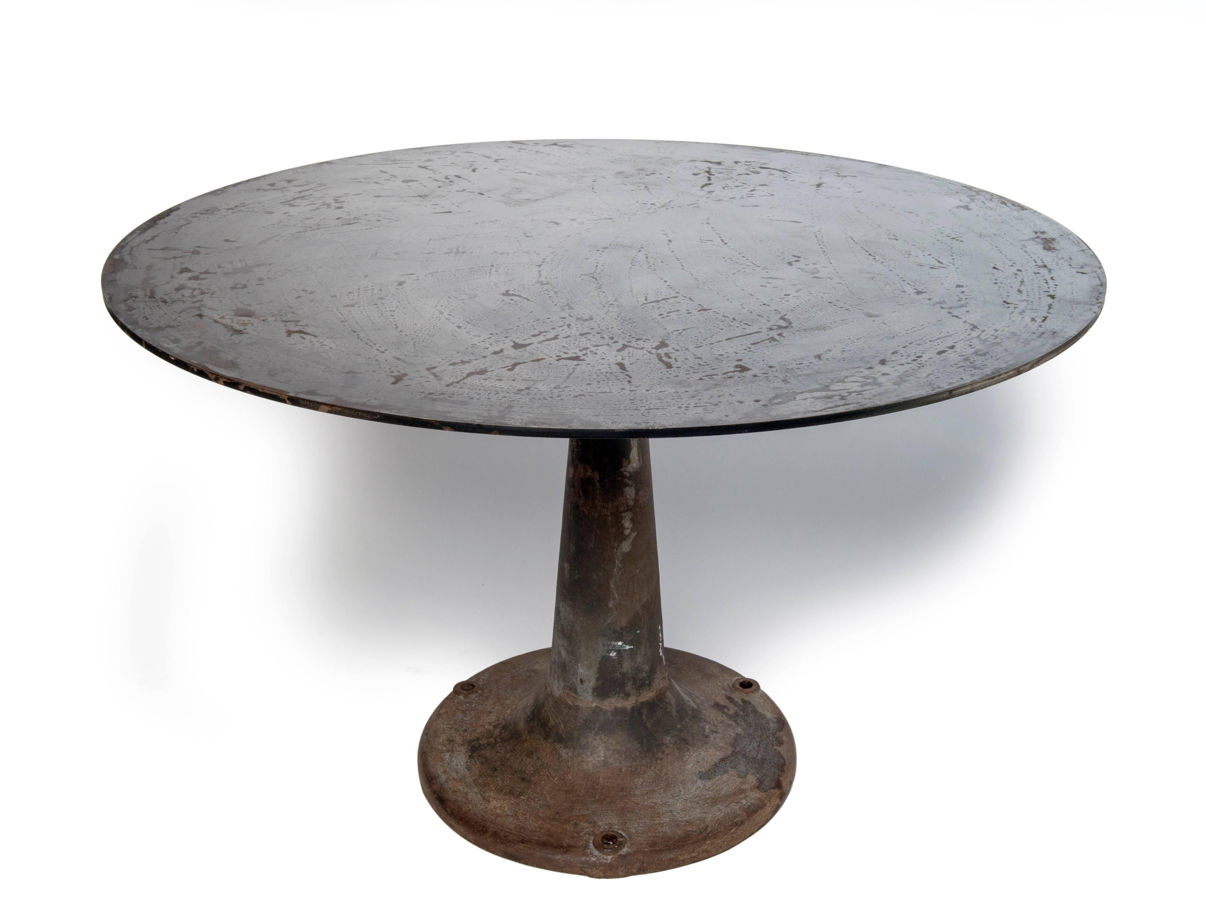 Pair of Industrial tables sold individually.
 