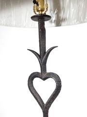 French Artisanal Wrought Iron Floor Lamp