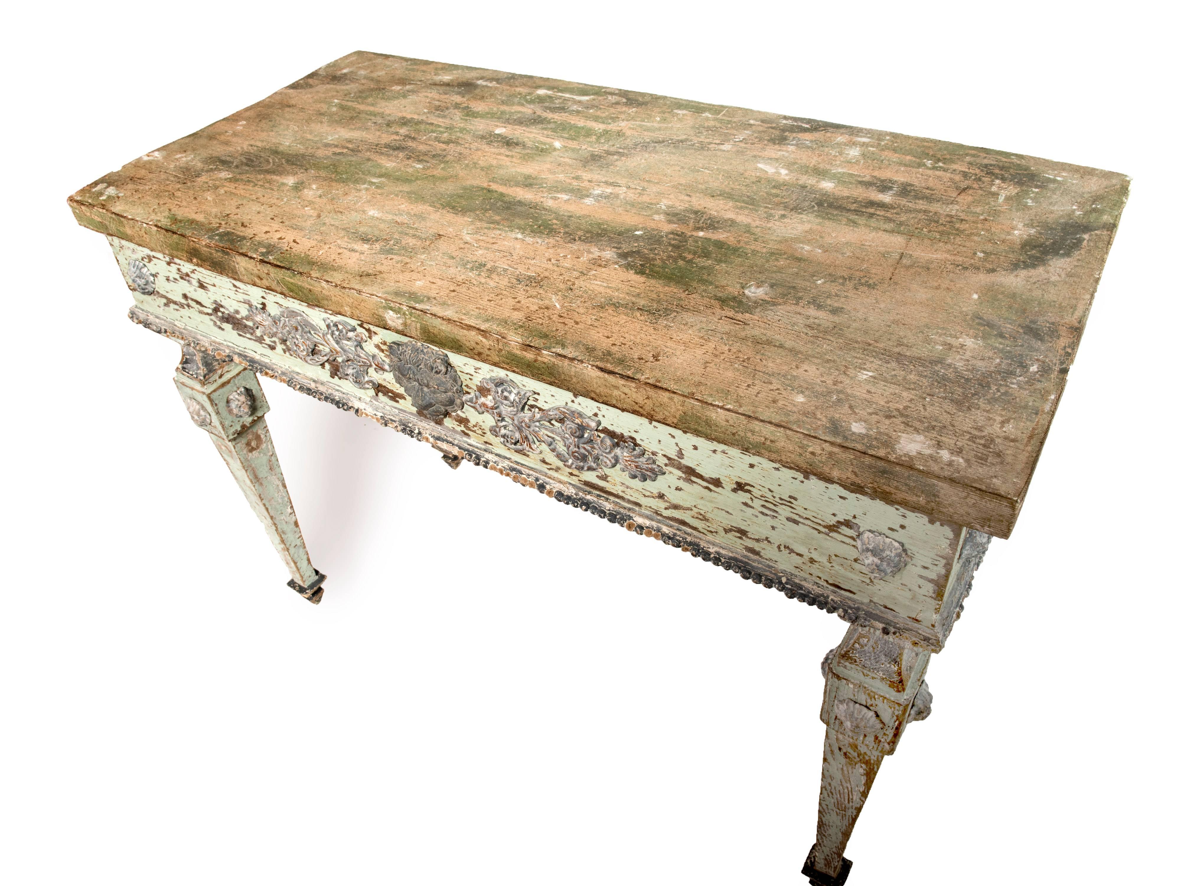 Pair of Hand-Painted Console Tables 1