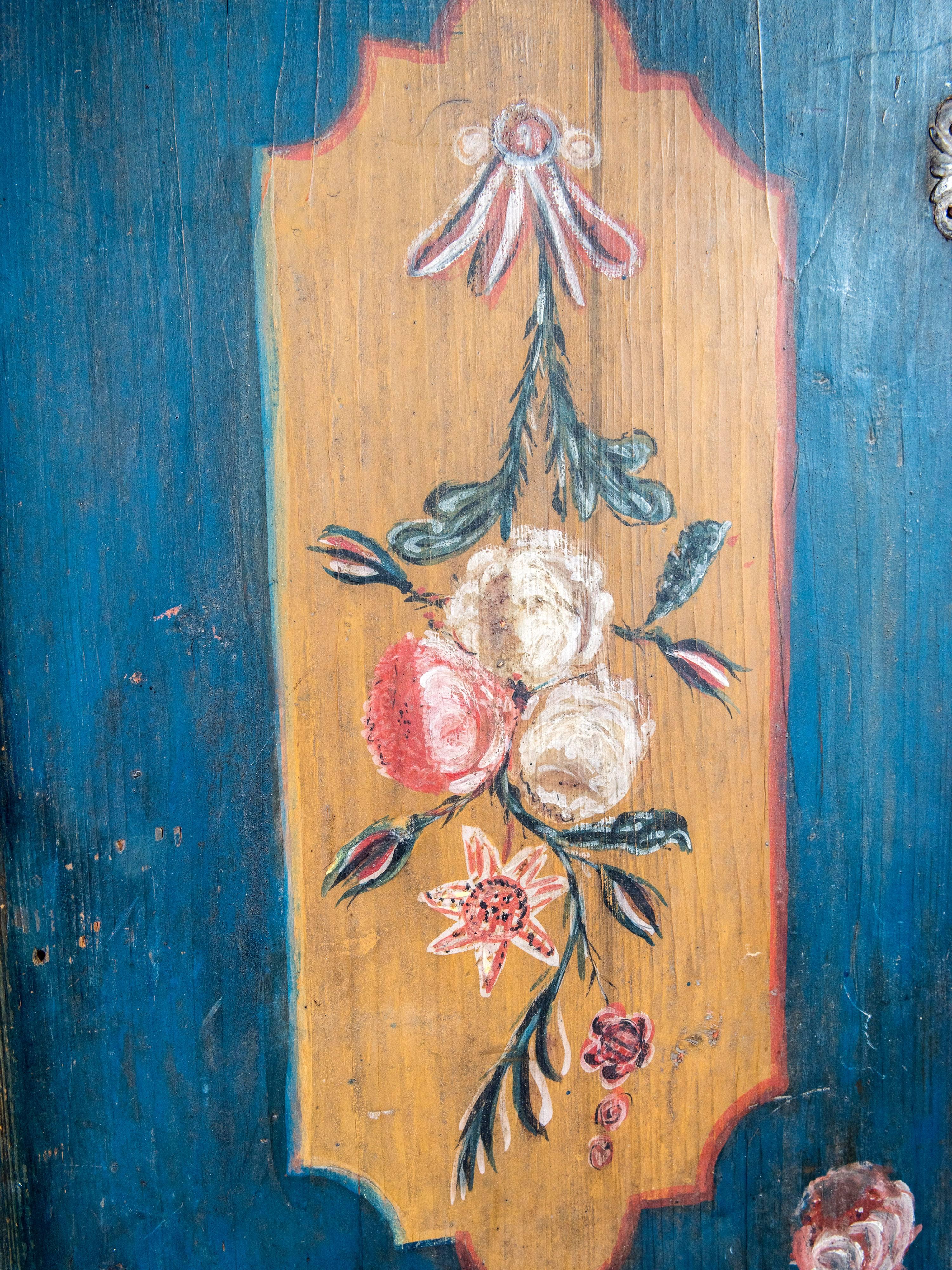 19th Century Painted Bohemian Armoire
