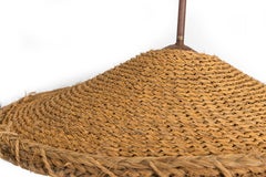 Raffia-Kronleuchter, nur zwei verbliebene, verkauft separat