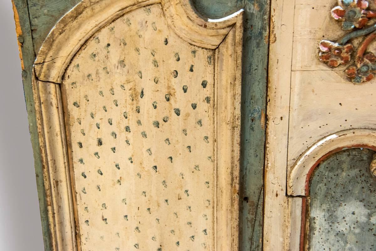 18th Century and Earlier 18th Century Painted Boiserie Panel For Sale