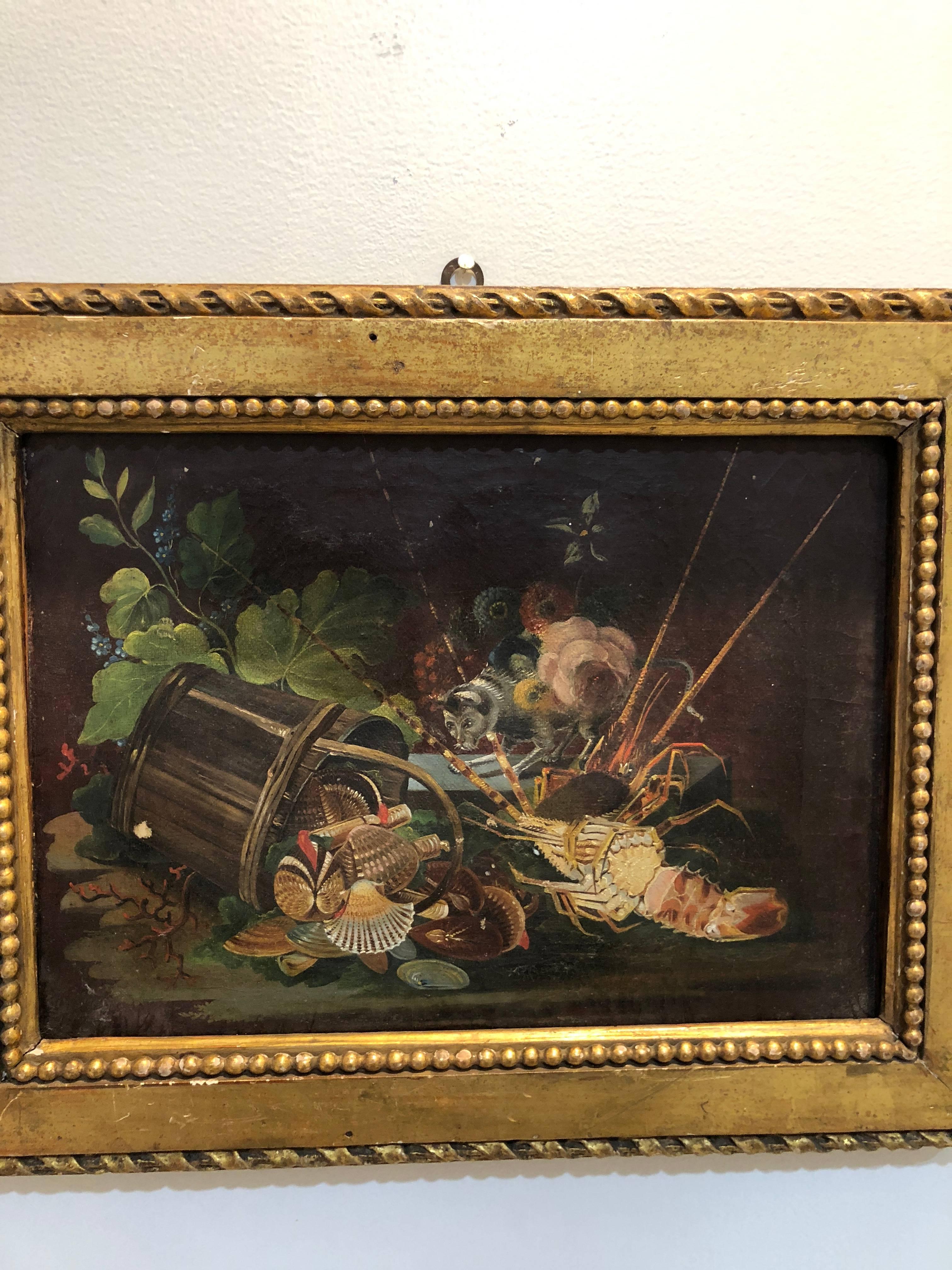 Petite peinture à l'huile italienne en vente 2