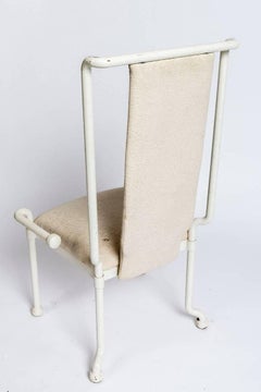 Set of a Painted Mid-Century Modern Table and Four Chairs