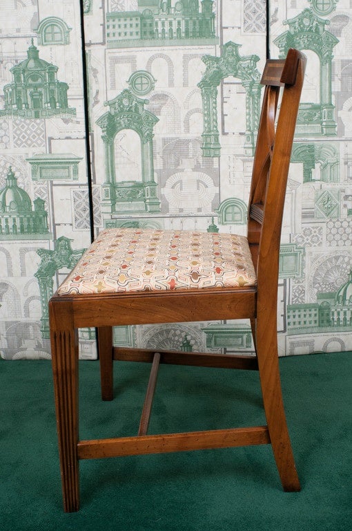 Set of Eight Regency Style Dining Chairs, England, circa 1945 3