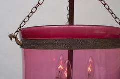 Cranberry Bell Jar Lantern