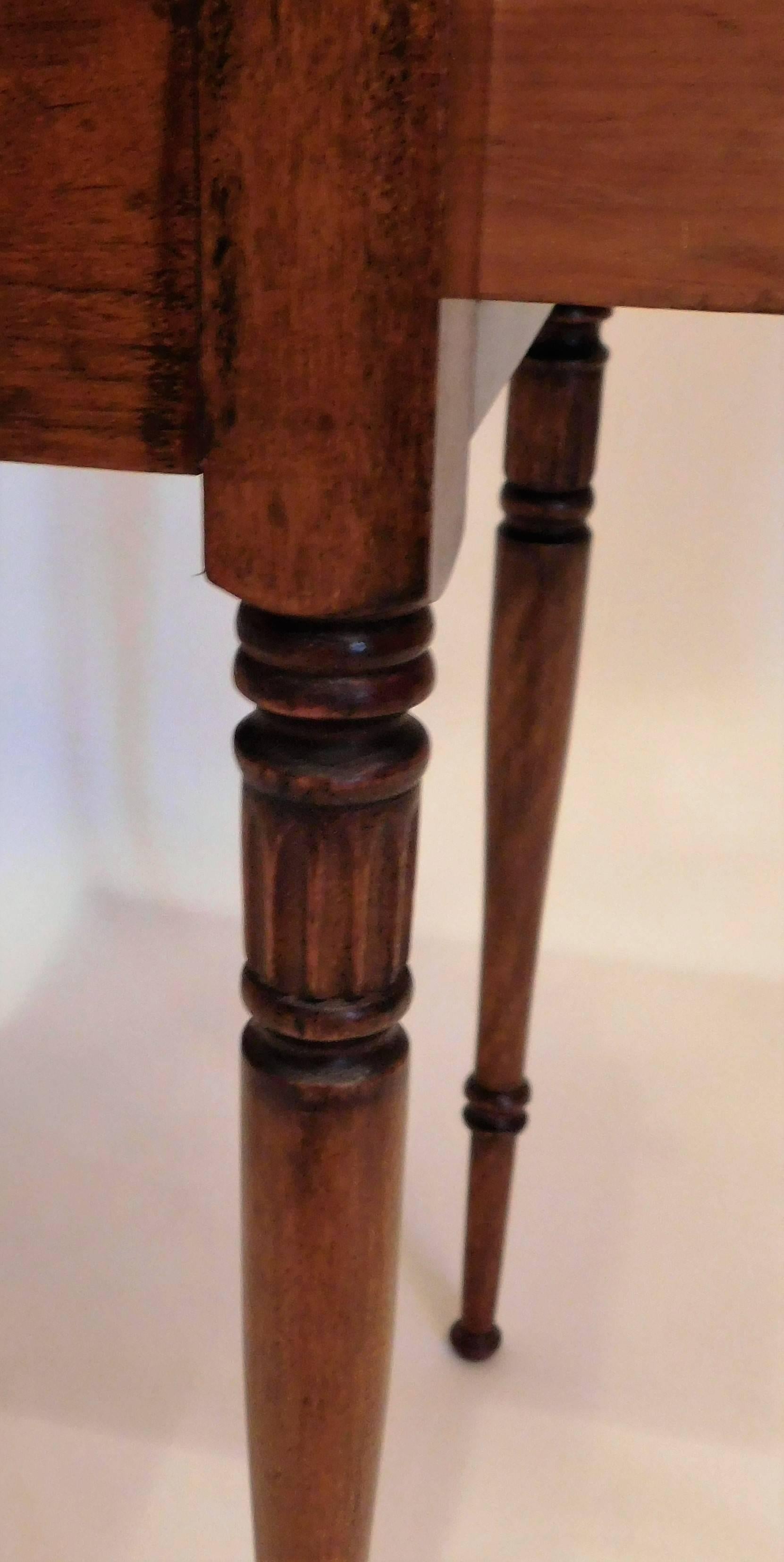 19th Century Federal Cherry and Maple Work Stand