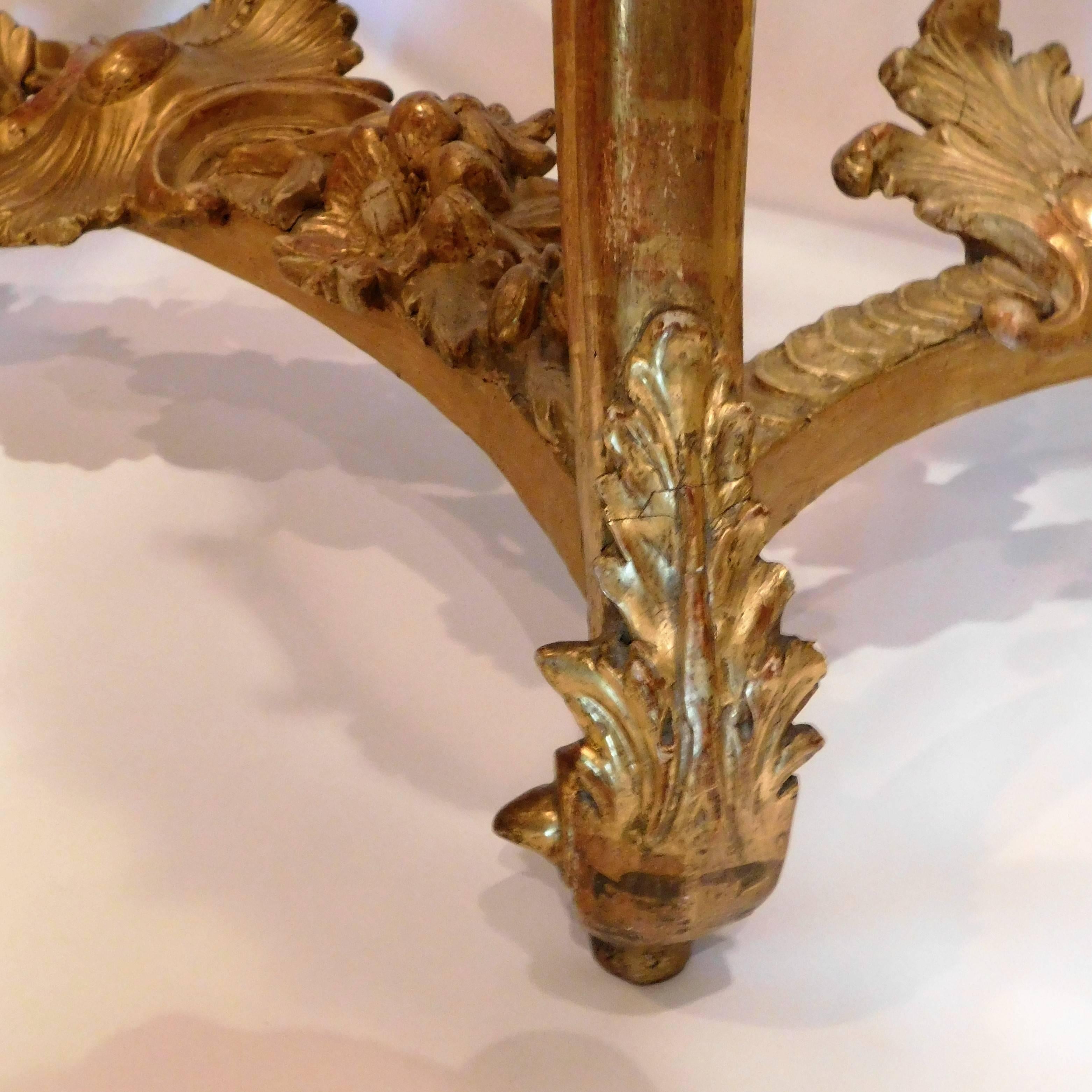 Louis XV Style Giltwood Console 1