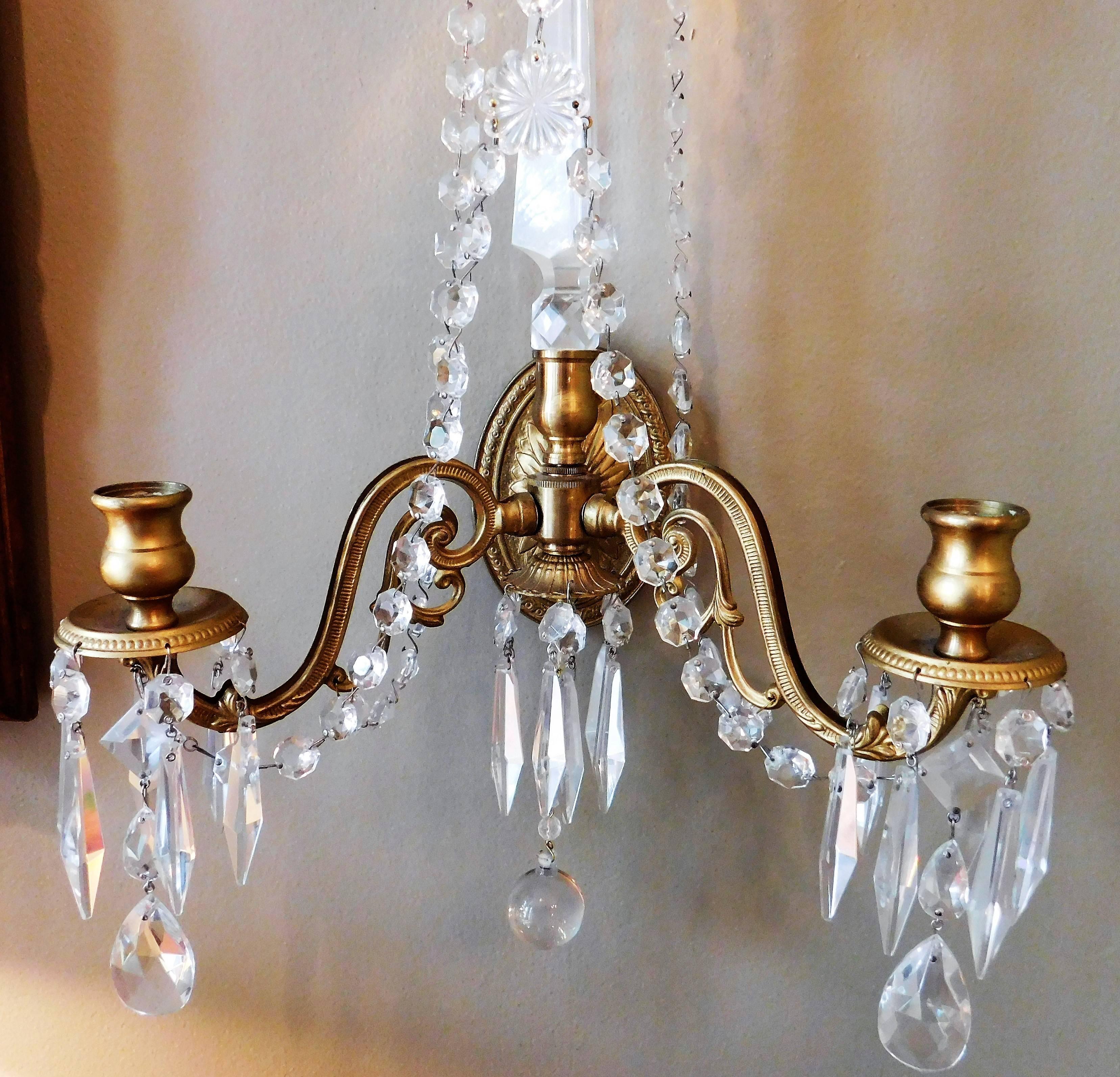 Pair of Regency Style Sconces In Excellent Condition For Sale In Alexandria, VA