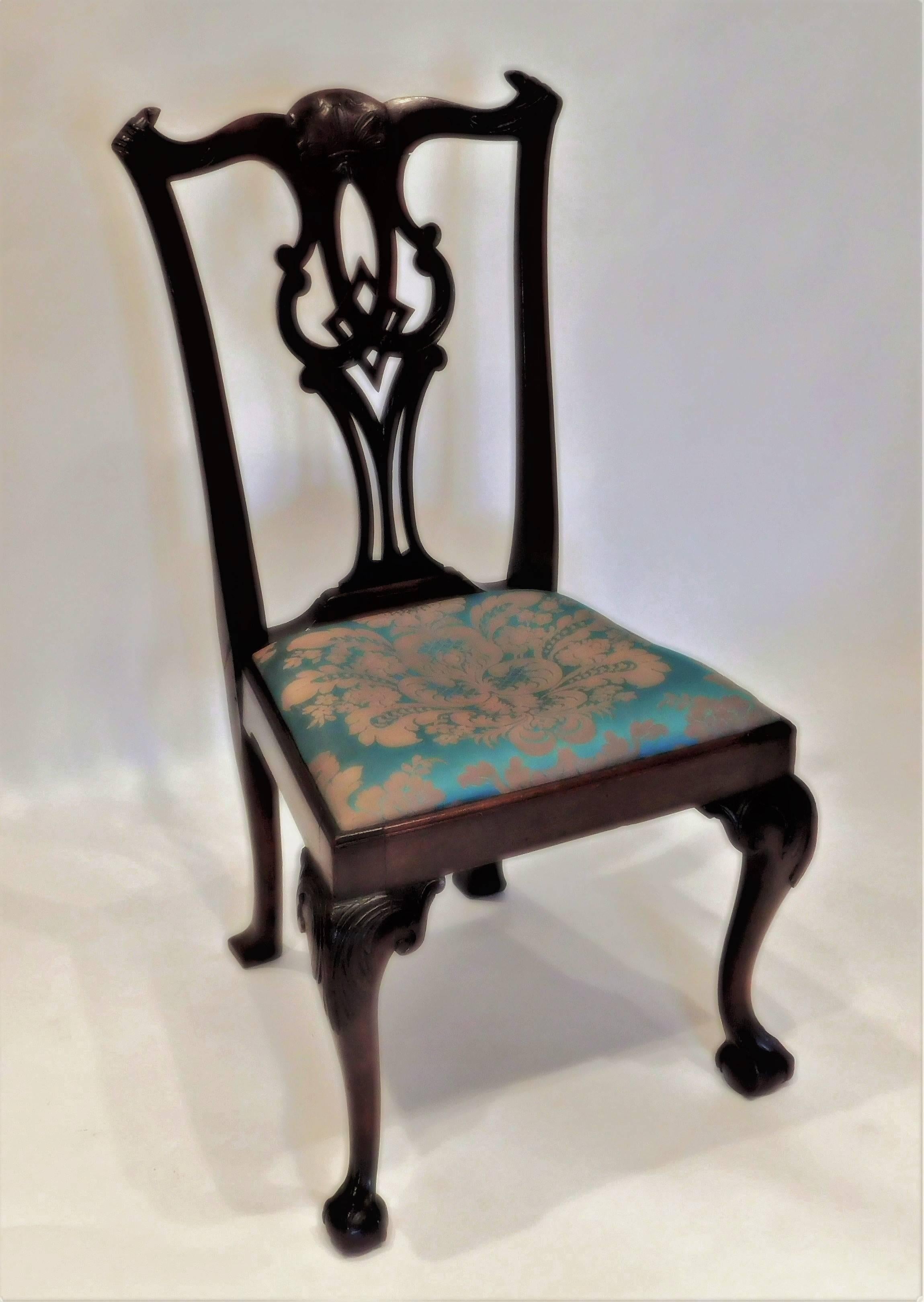 American Set of Six Chippendale Style Chairs, circa 1795