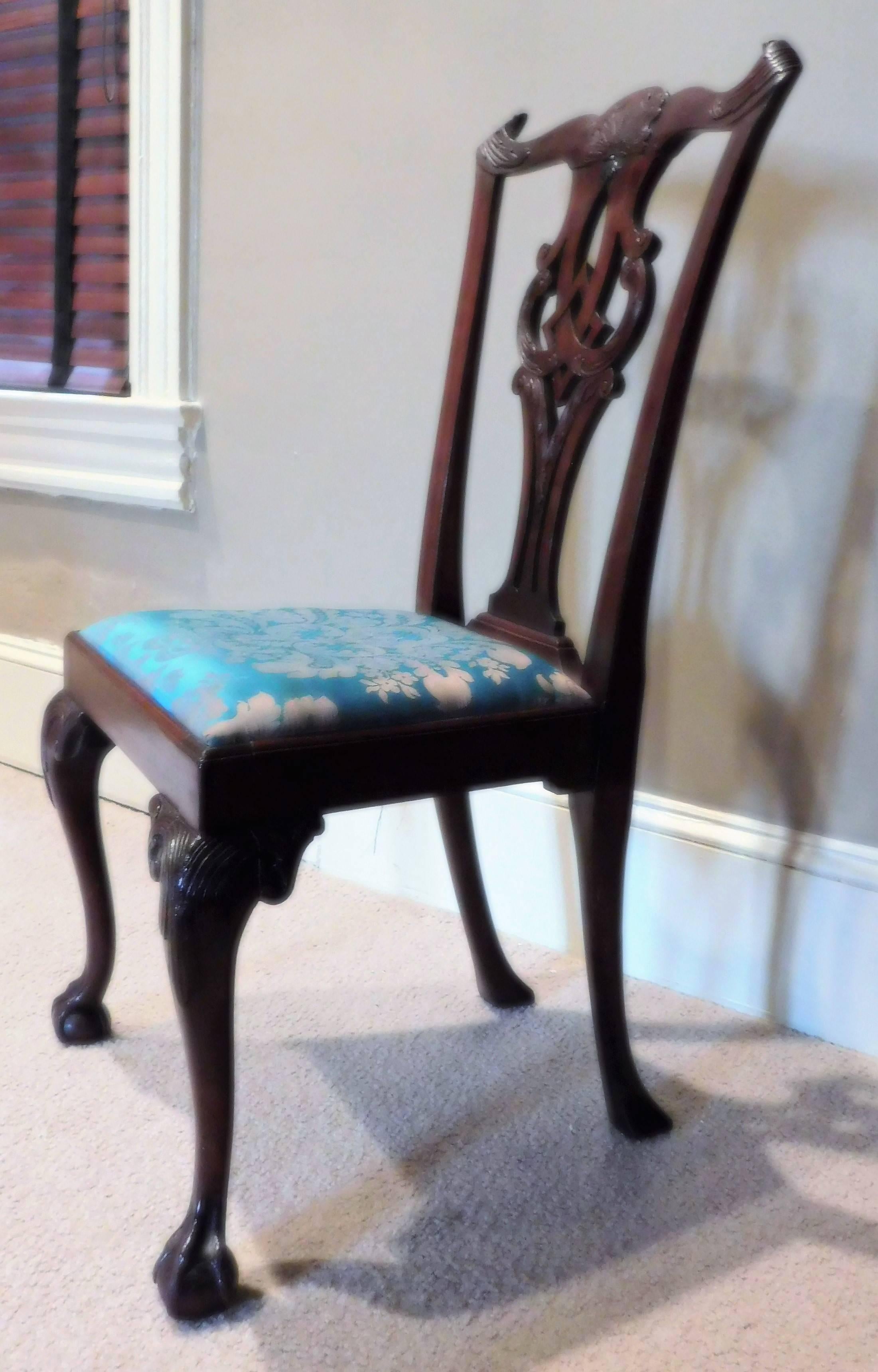 Set of Six Chippendale Style Chairs, circa 1795 In Excellent Condition In Alexandria, VA