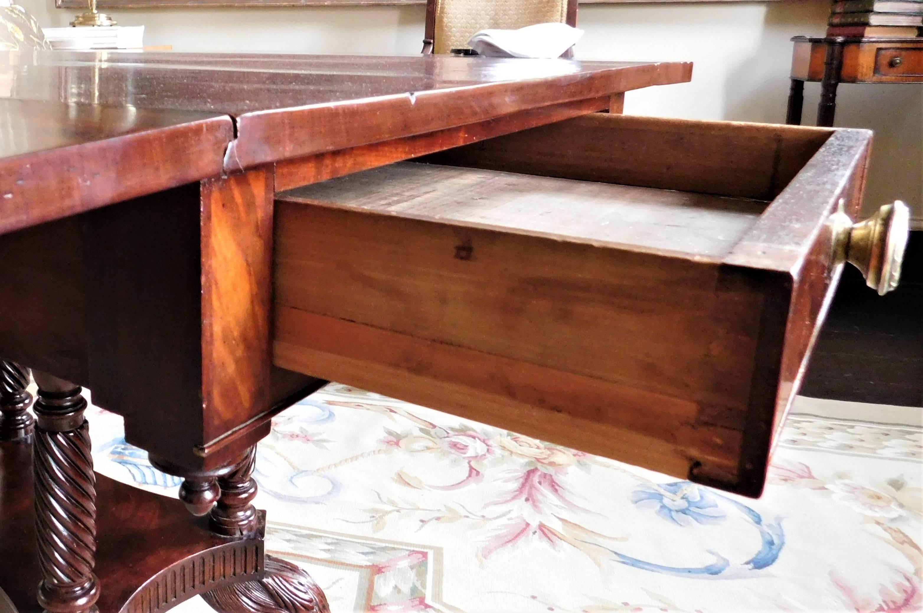 American High Federal Drop-Leaf Table, Duncan Phyfe