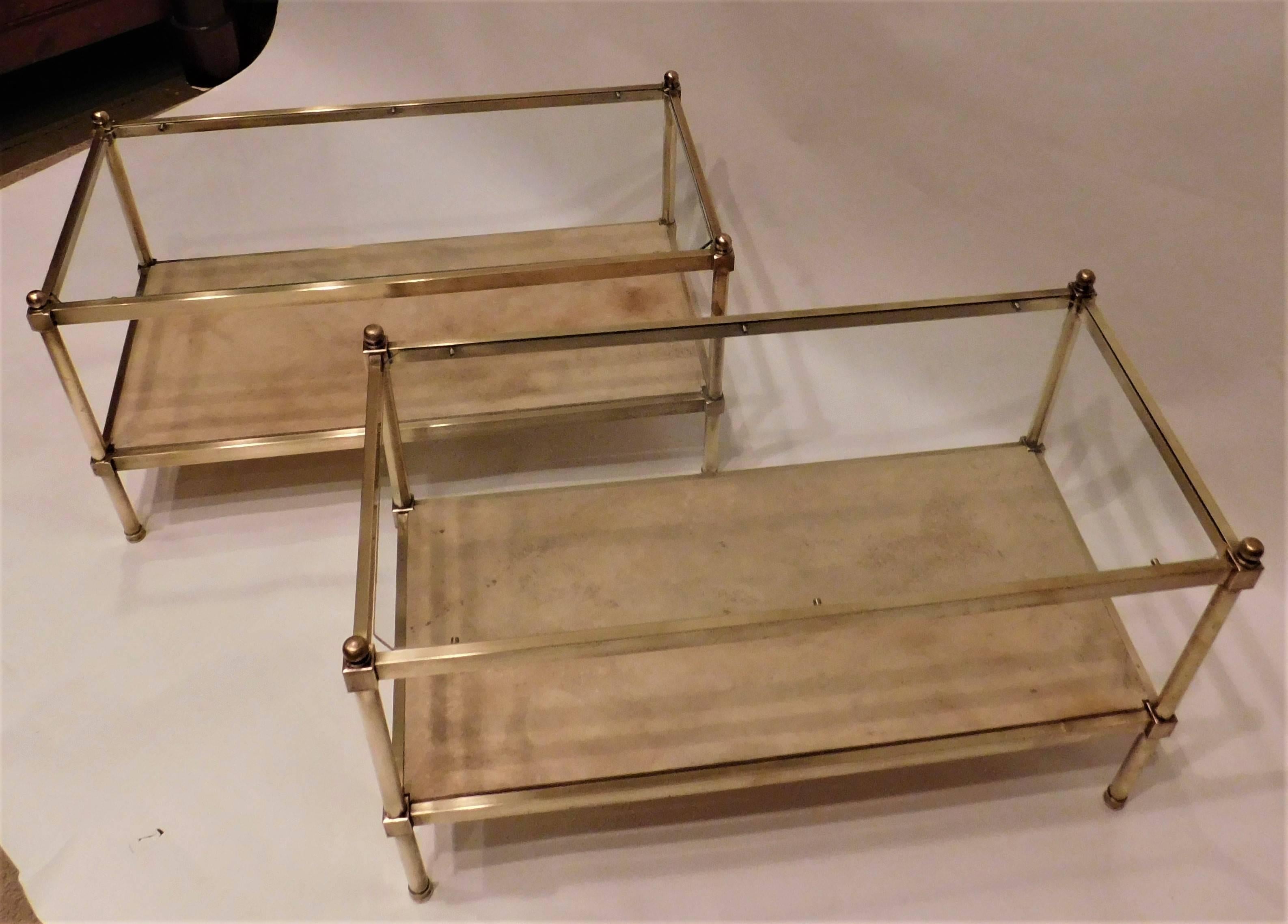 20th Century Neoclassical Style Coffee Tables, France, circa 1940 For Sale