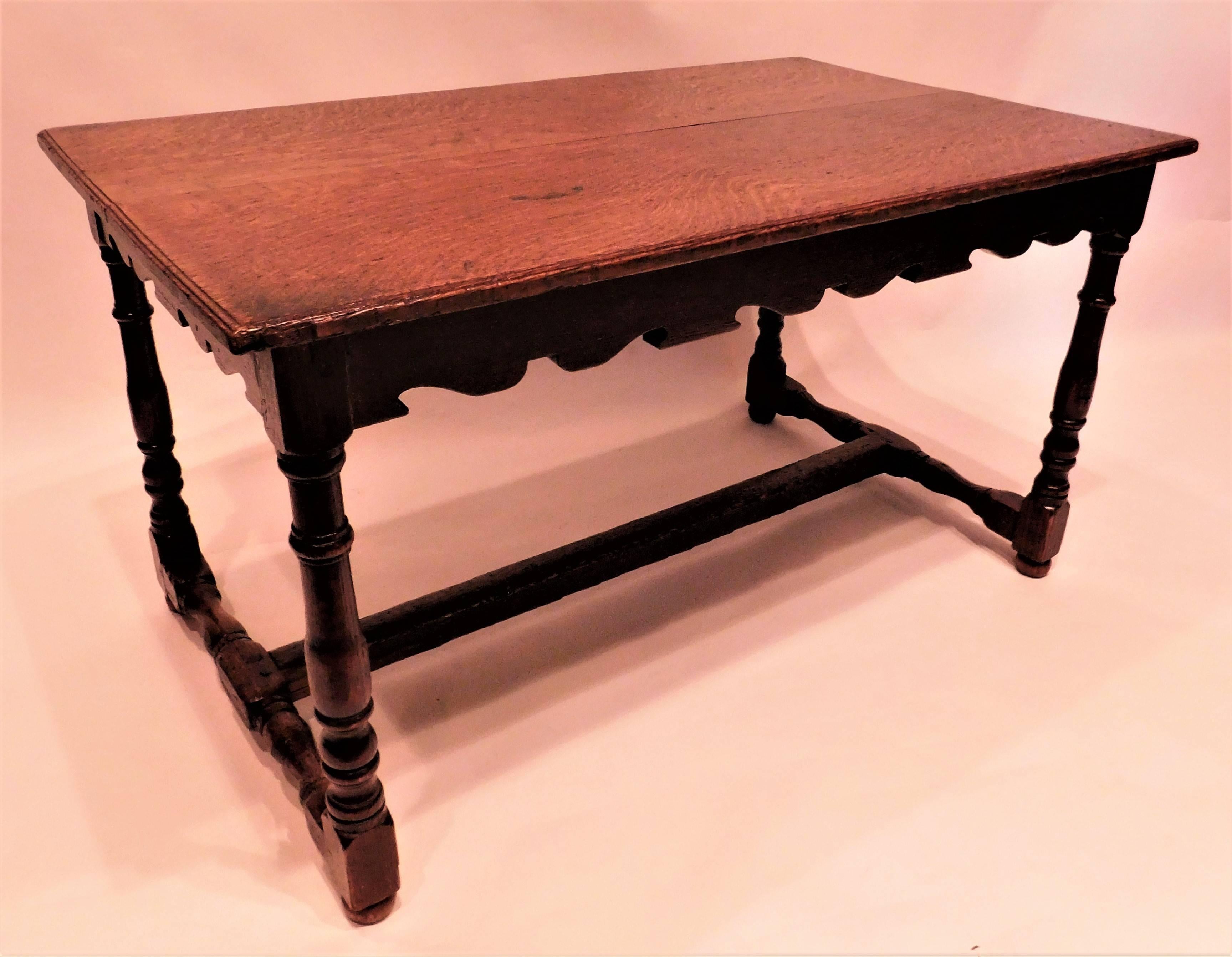 Jacobean Style Oak Coffee Table 1