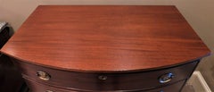 Early 19th Century Hepplewhite Federal Bow Front Four-Drawer Chest, circa 1790