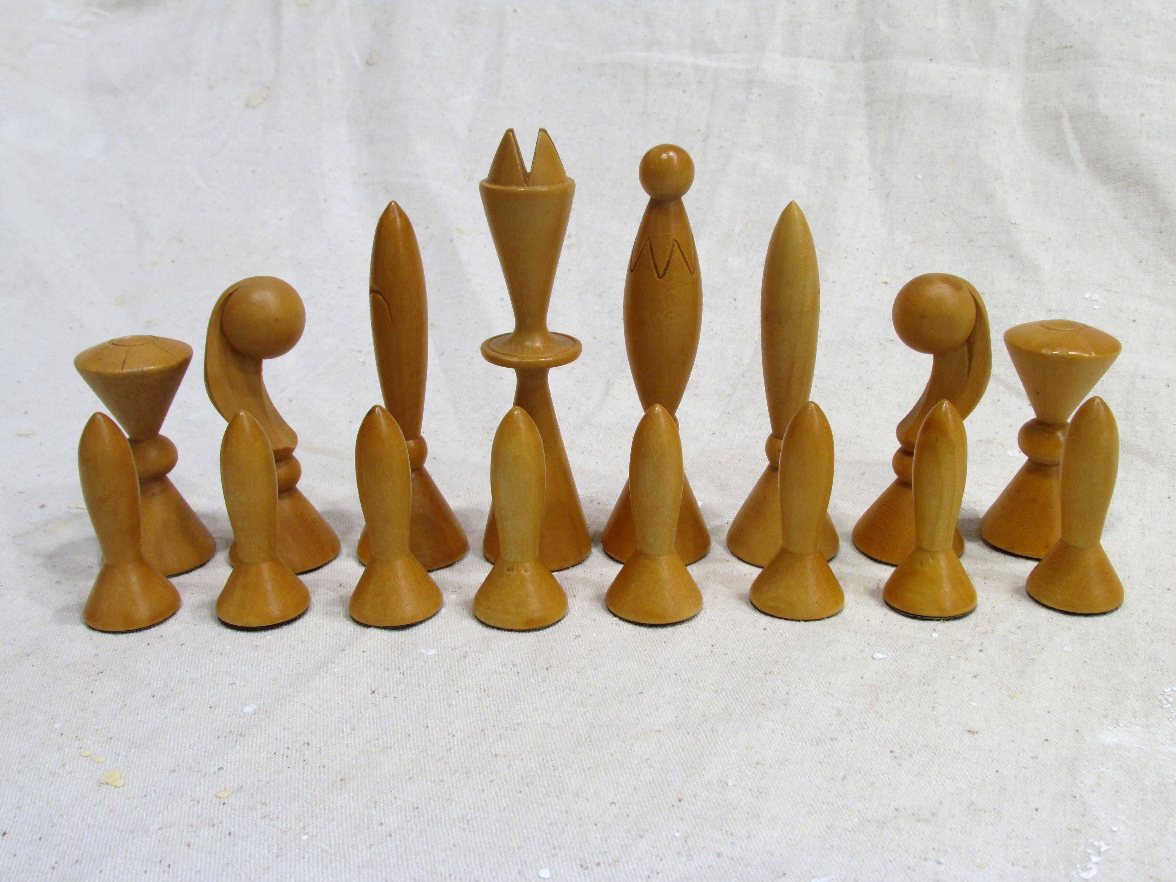 Italian Space Age Chess Set by Anri