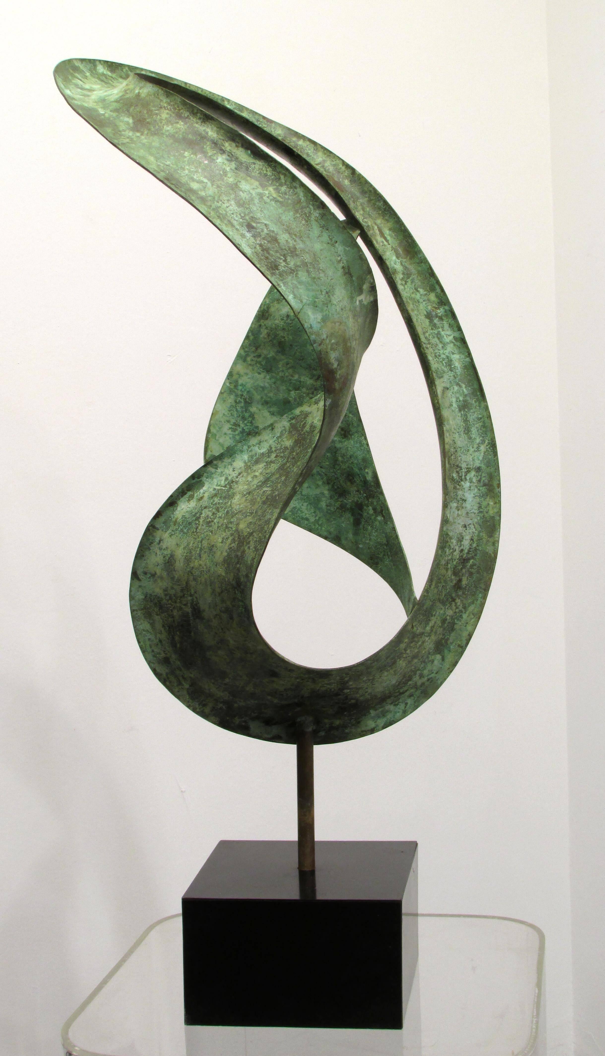 Abstract Copper Sculpture In Good Condition In High Point, NC