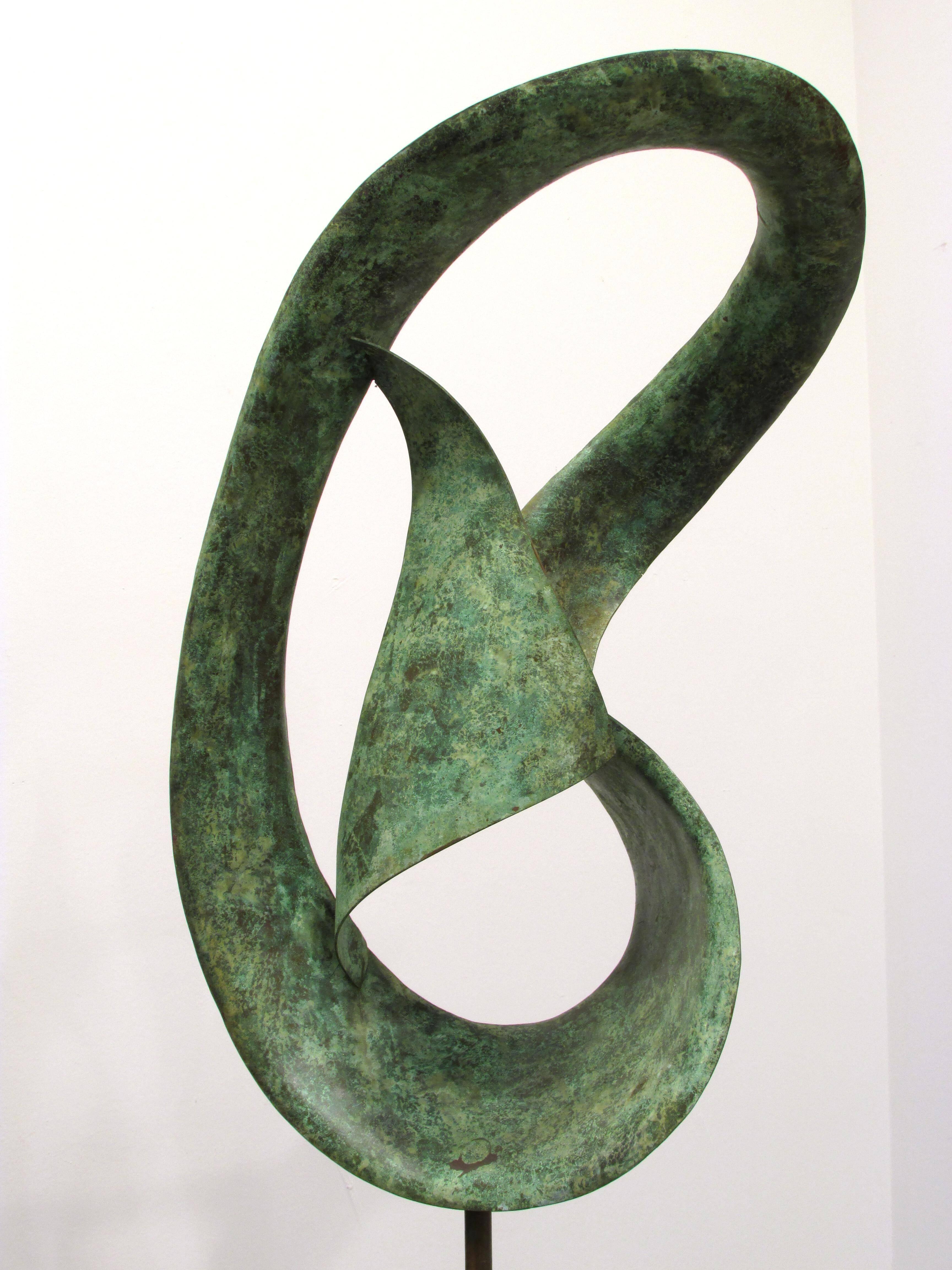 Mid-20th Century Abstract Copper Sculpture