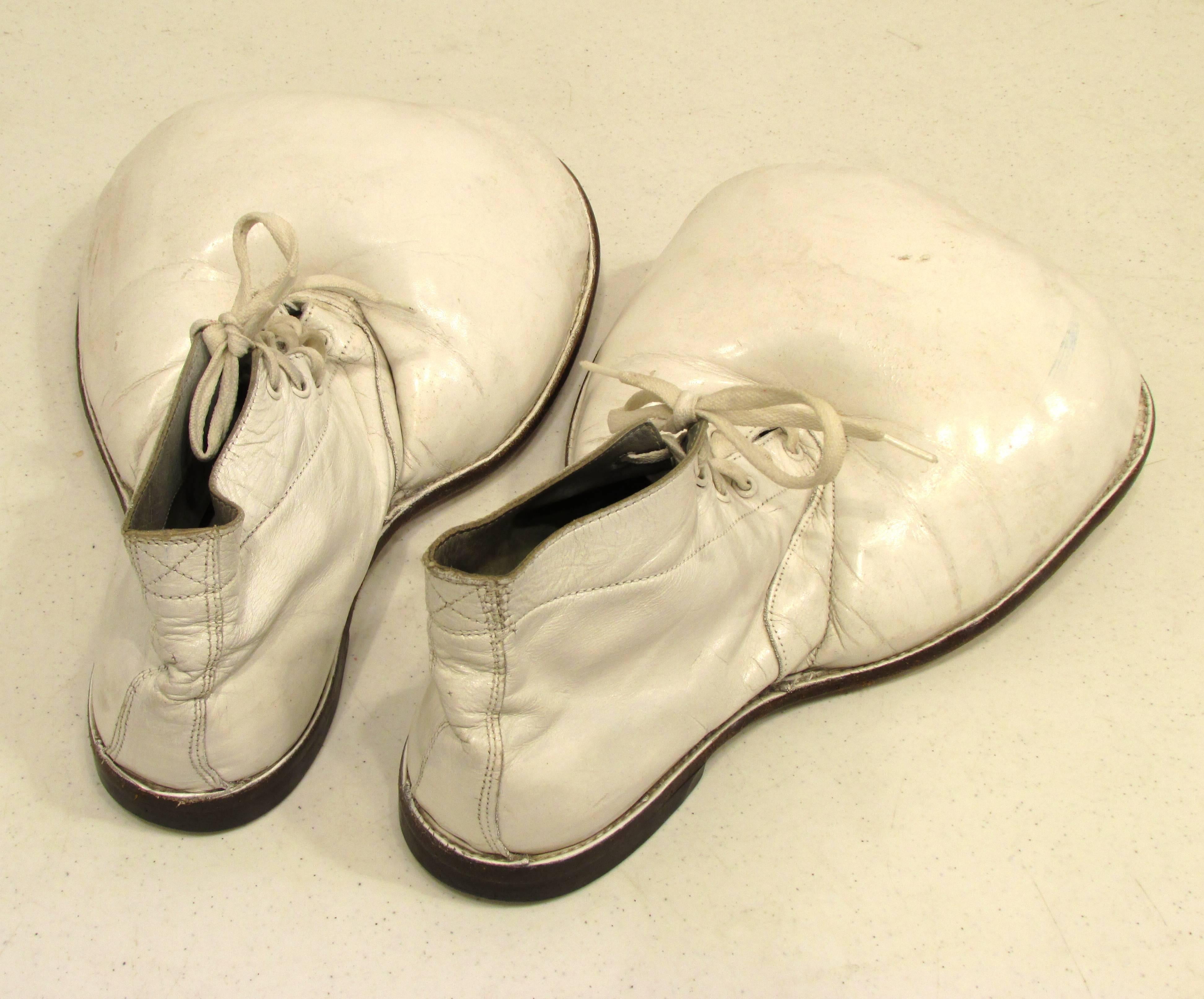 clown shoes white