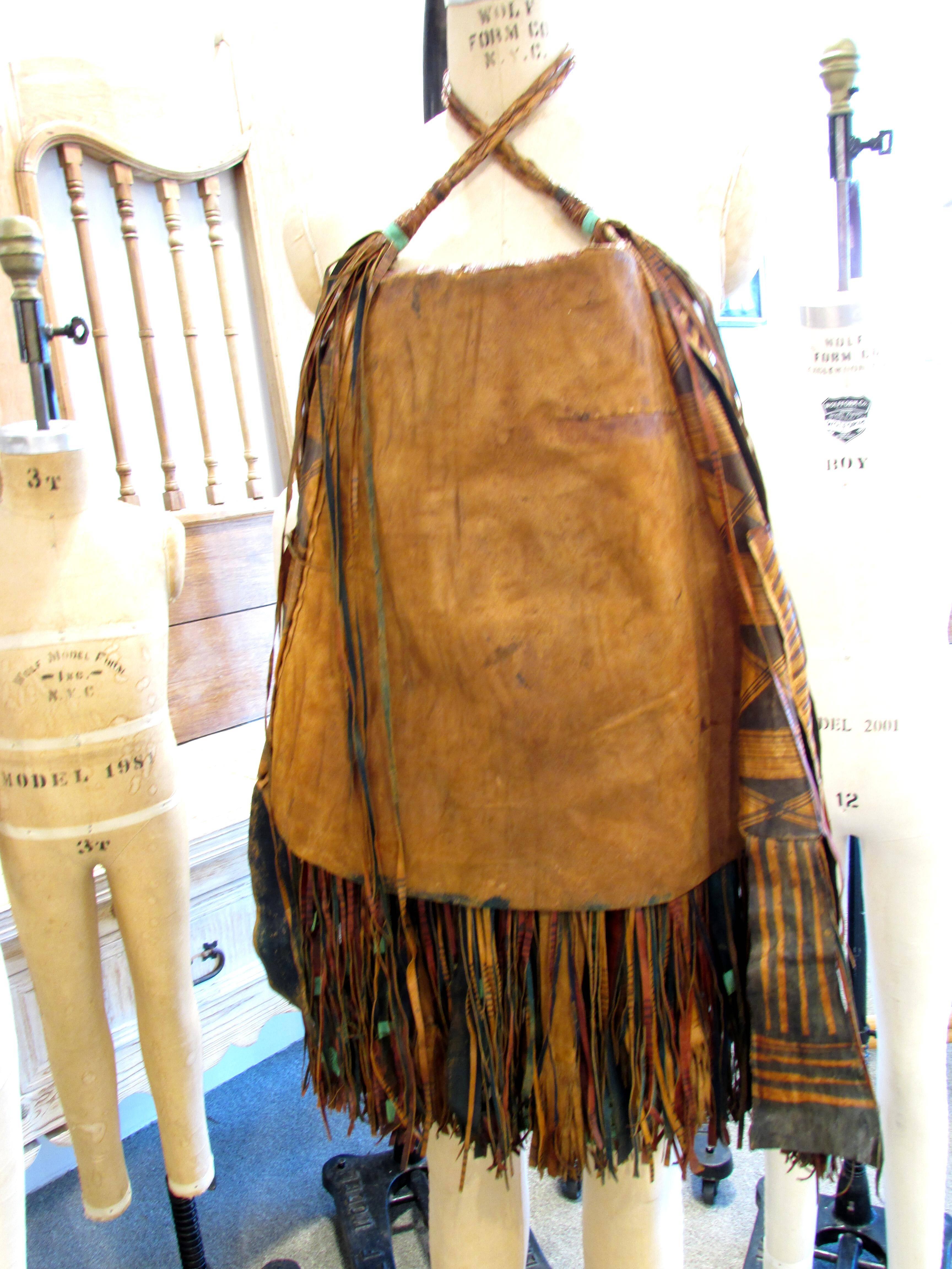 Vintage Hippie Fringe Leather Handbag from Tuareg, Nigeria 5