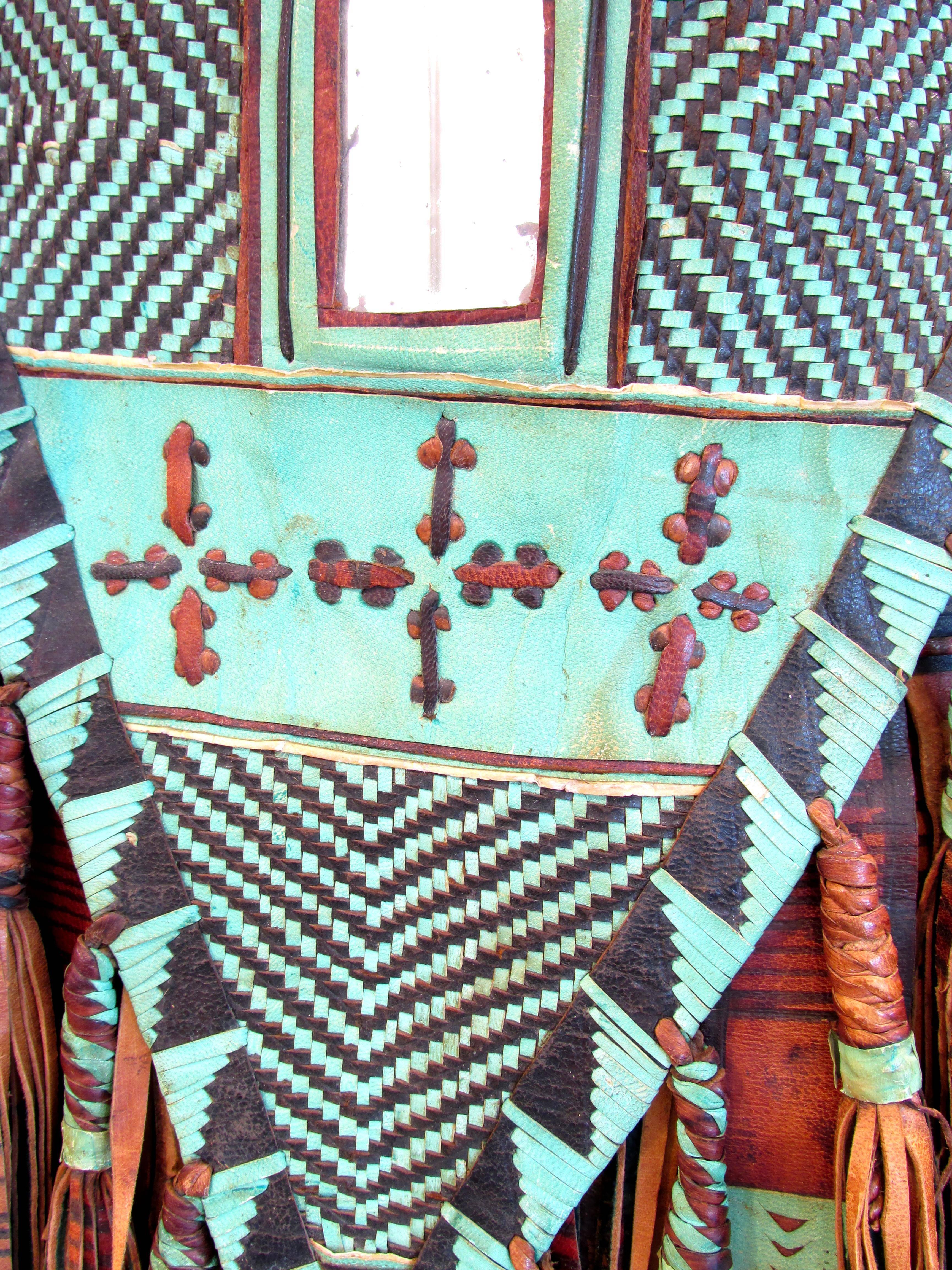 Vintage Hippie Fringe Leather Handbag from Tuareg, Nigeria 1