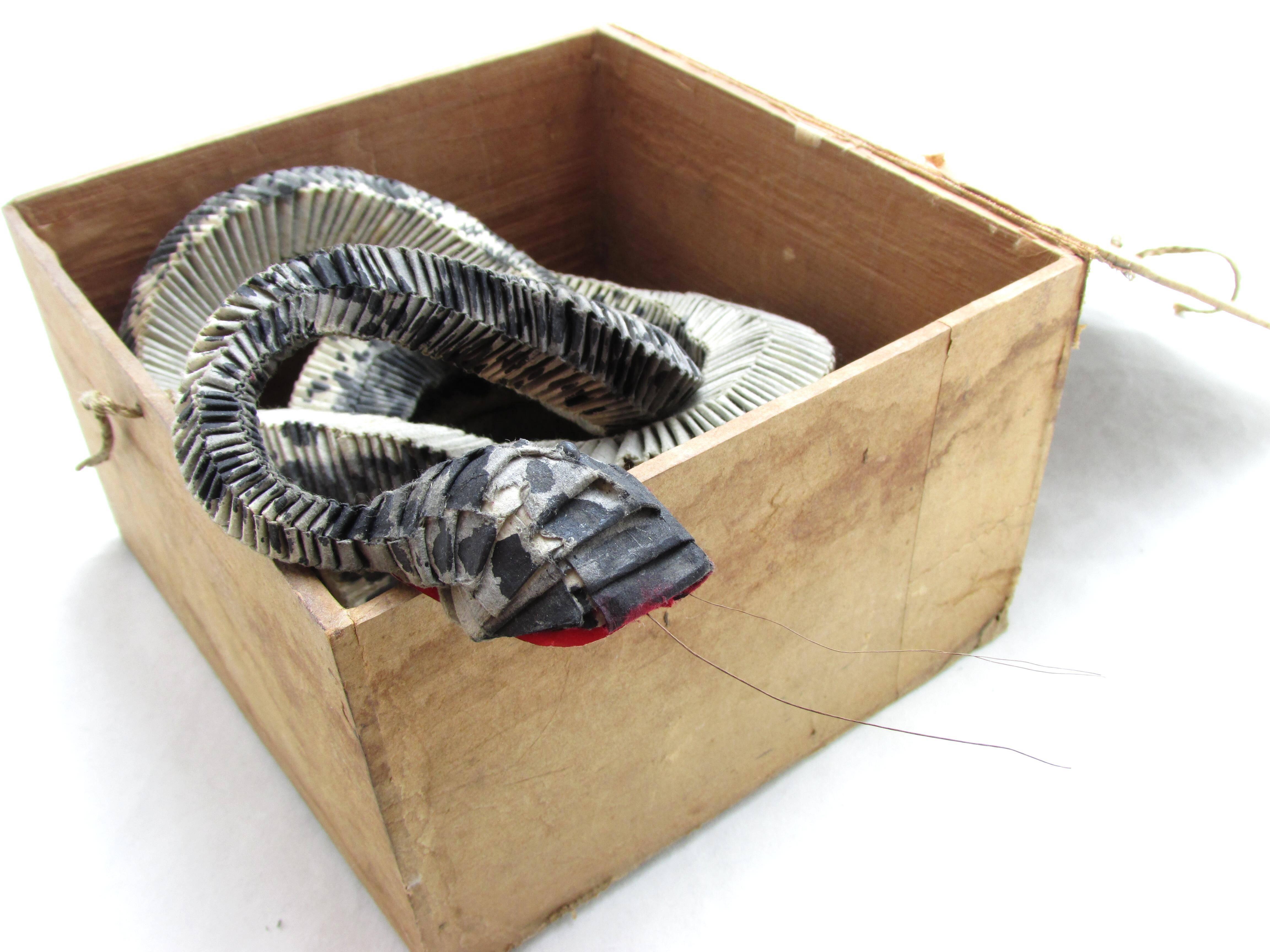 Japanese Mingei Folded Paper Snake For Sale