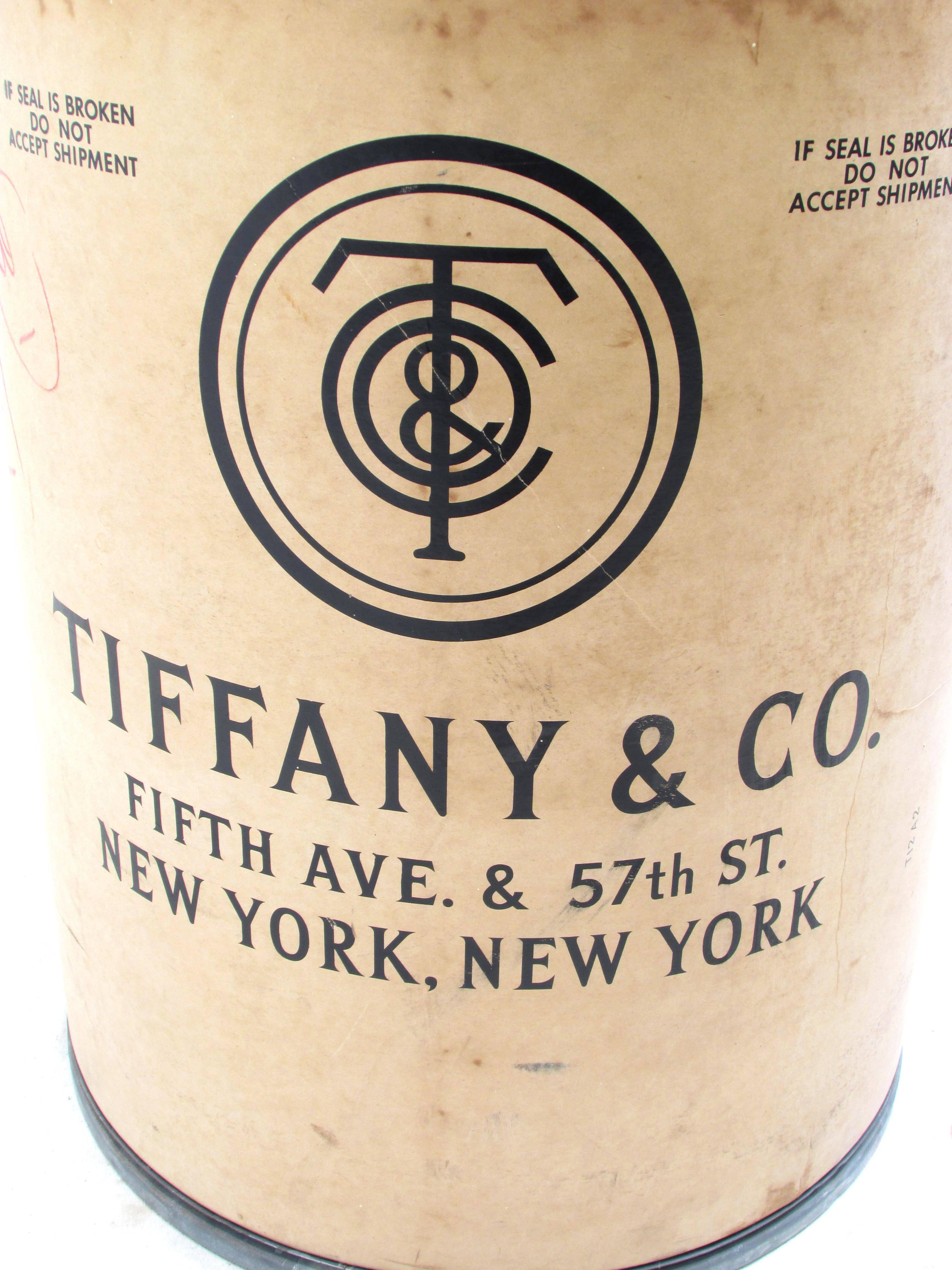 Mid-20th Century Tiffany & Company Shipping Barrel