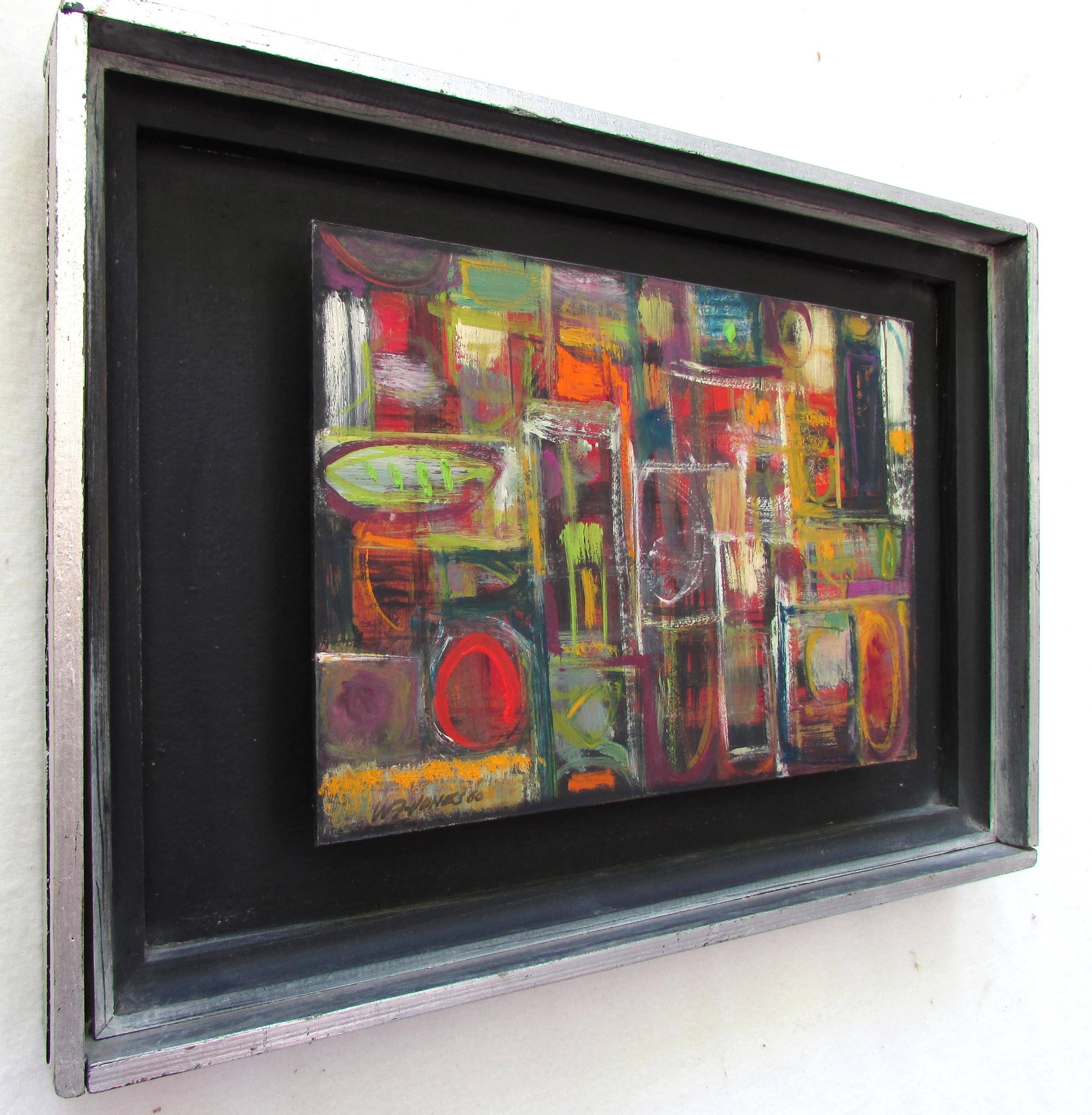 Mid-Century Modern Modernist Abstract Painting For Sale
