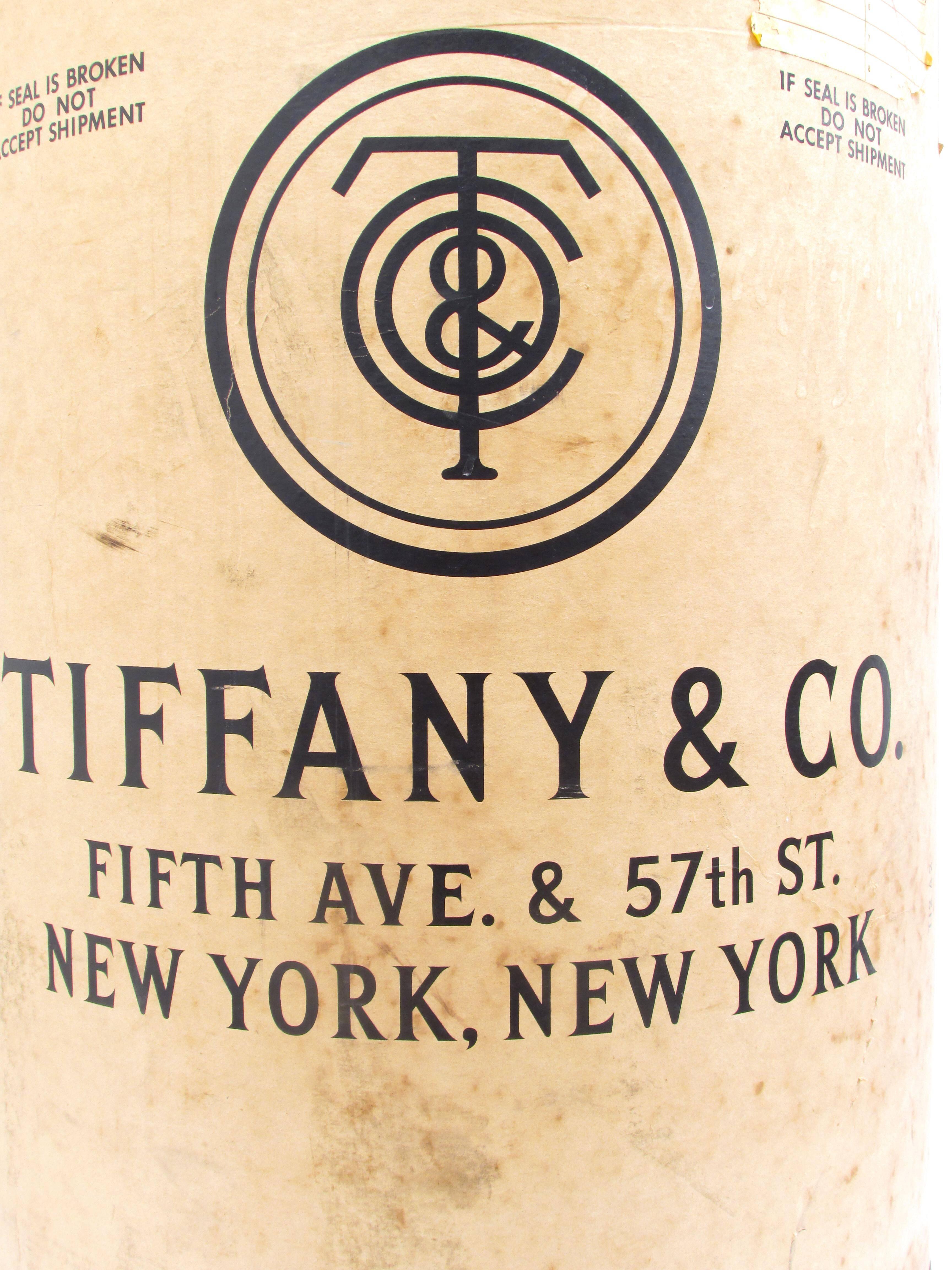 Tiffany & Company Shipping Barrel In Fair Condition For Sale In High Point, NC