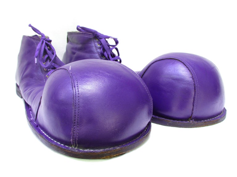 Vintage Purple Ball Toe Clown Shoes For Sale at 1stdibs