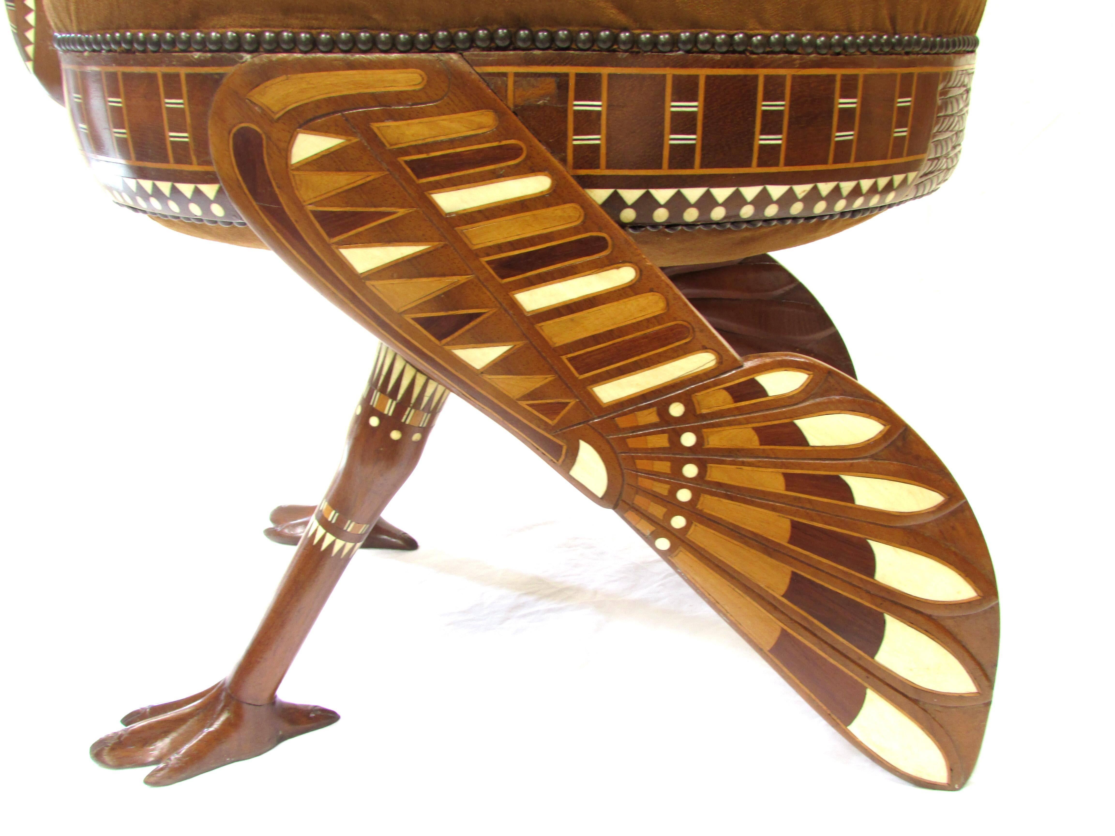 Egyptian Revival Ibis Stool 1