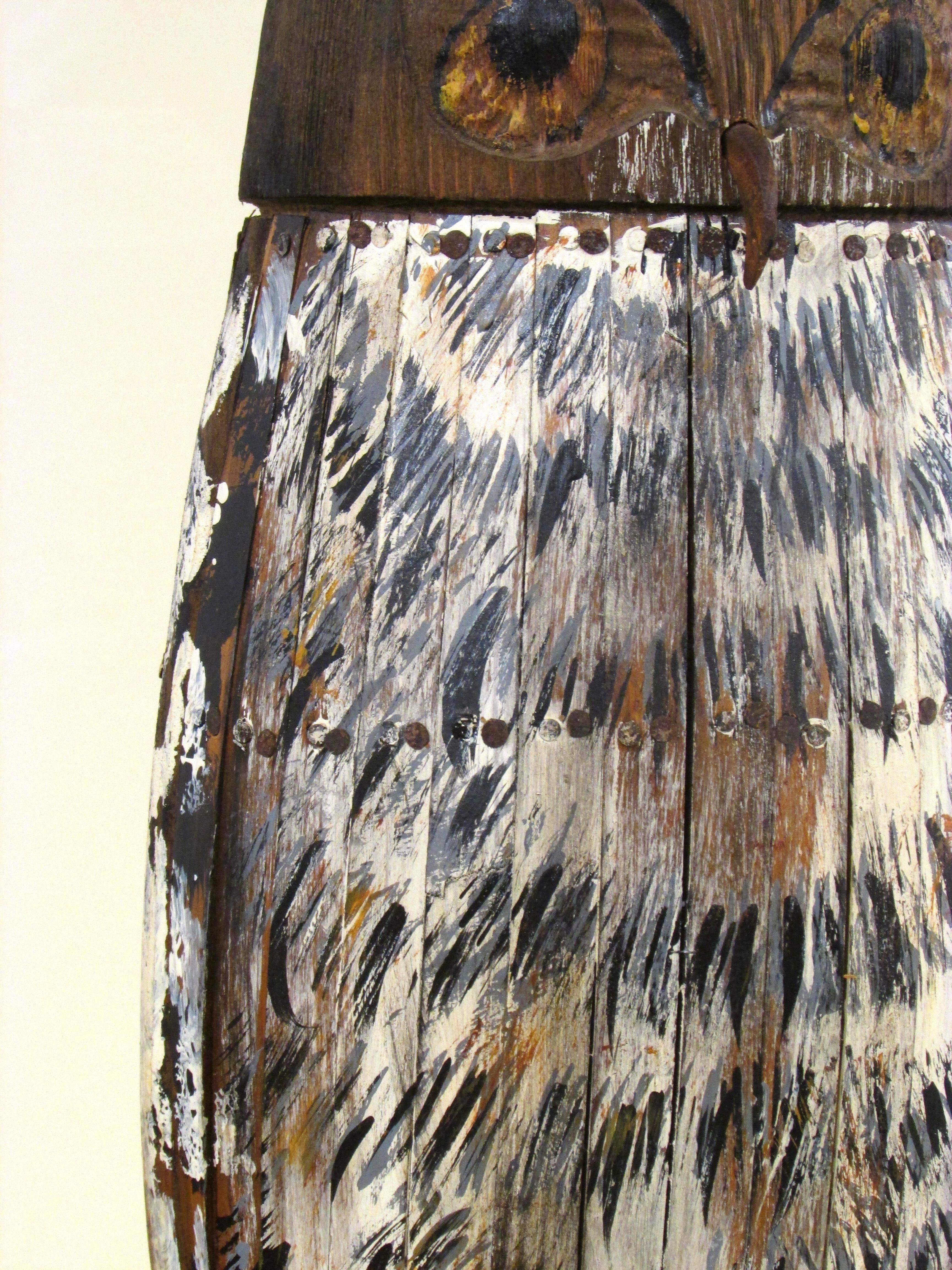 Hanging Carved and Painted Owl Decoy 1