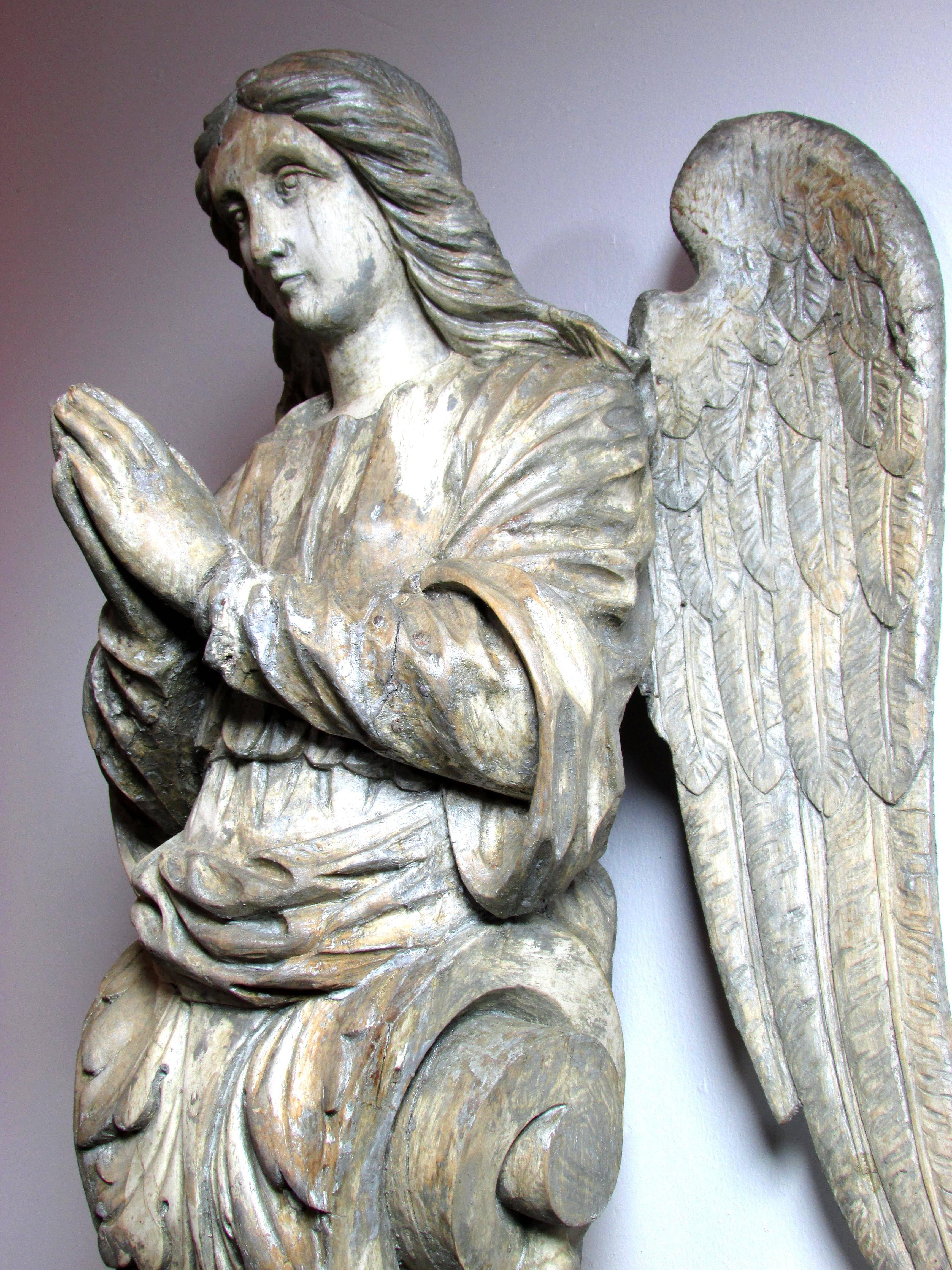 Carved Angel Sculpture