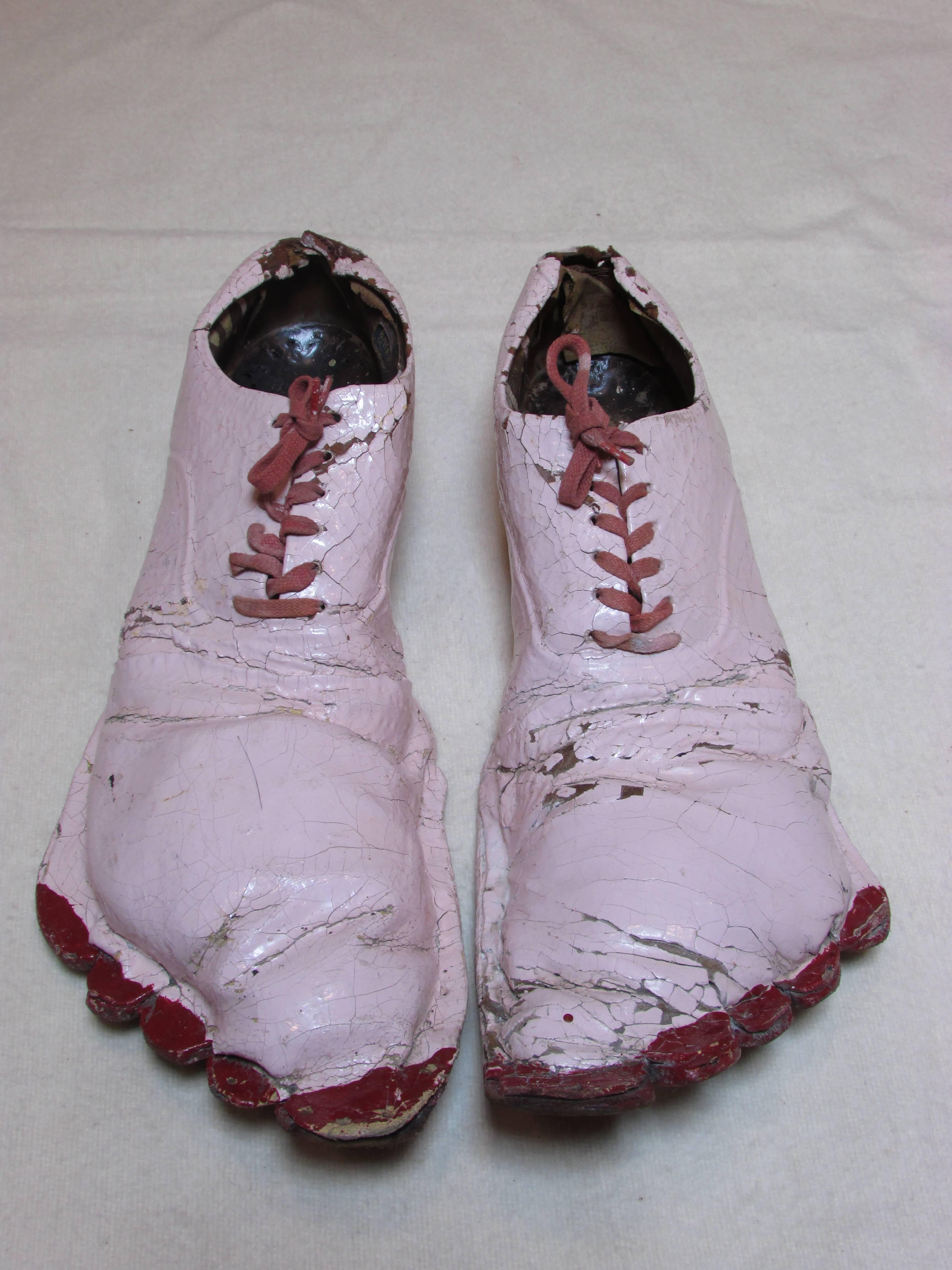 pink clown shoes