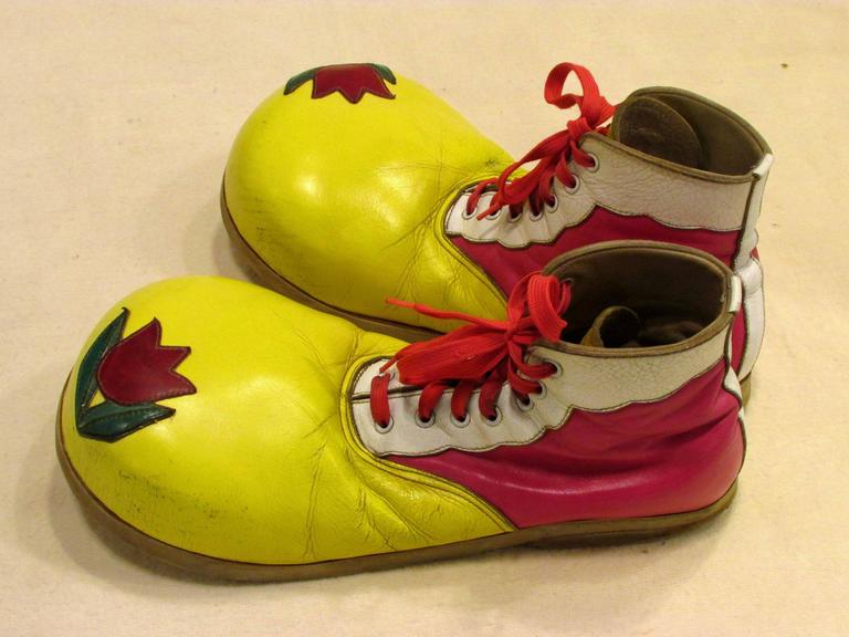 Colorful Fun Clown Shoes at 1stdibs